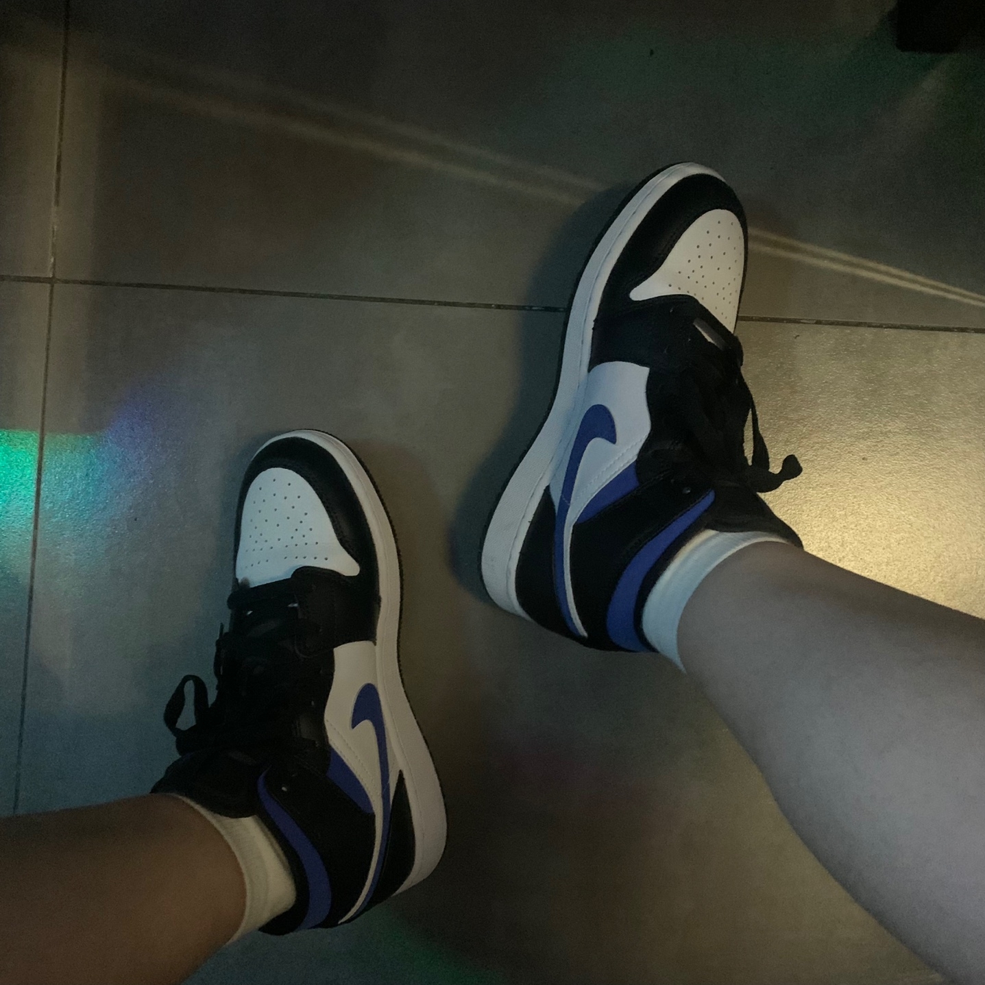 (GS) Jordan 1 Mid Racer Blue 착용 스타일