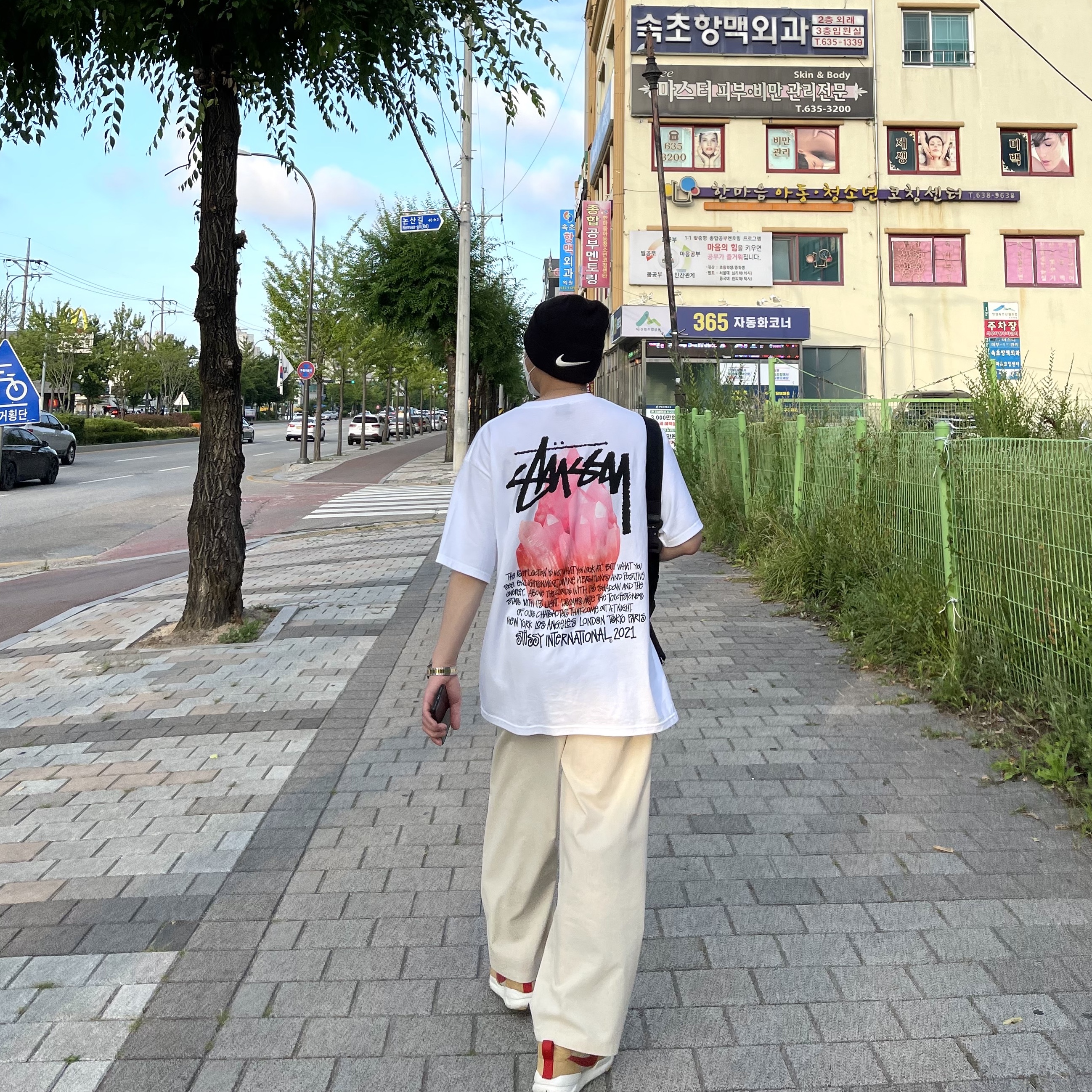 Nike x Tom Sachs Mars Yard Shoe 2.0 Space Camp, Nike x Stussy Cuff Beanie Black 착용 스타일