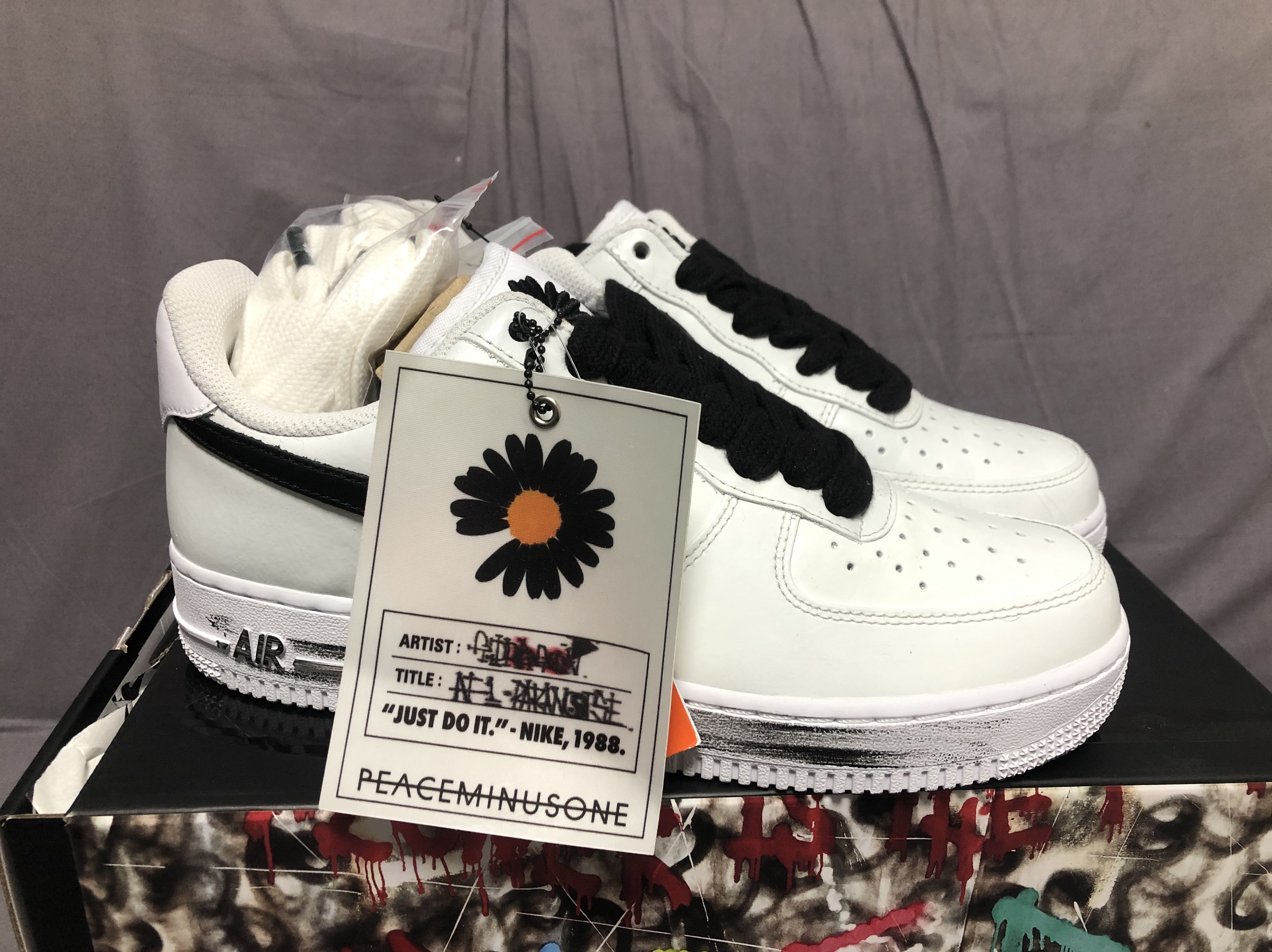 Nike x Peaceminusone Air Force 1 Low Para-Noise 2.0 착용 스타일 - 1
