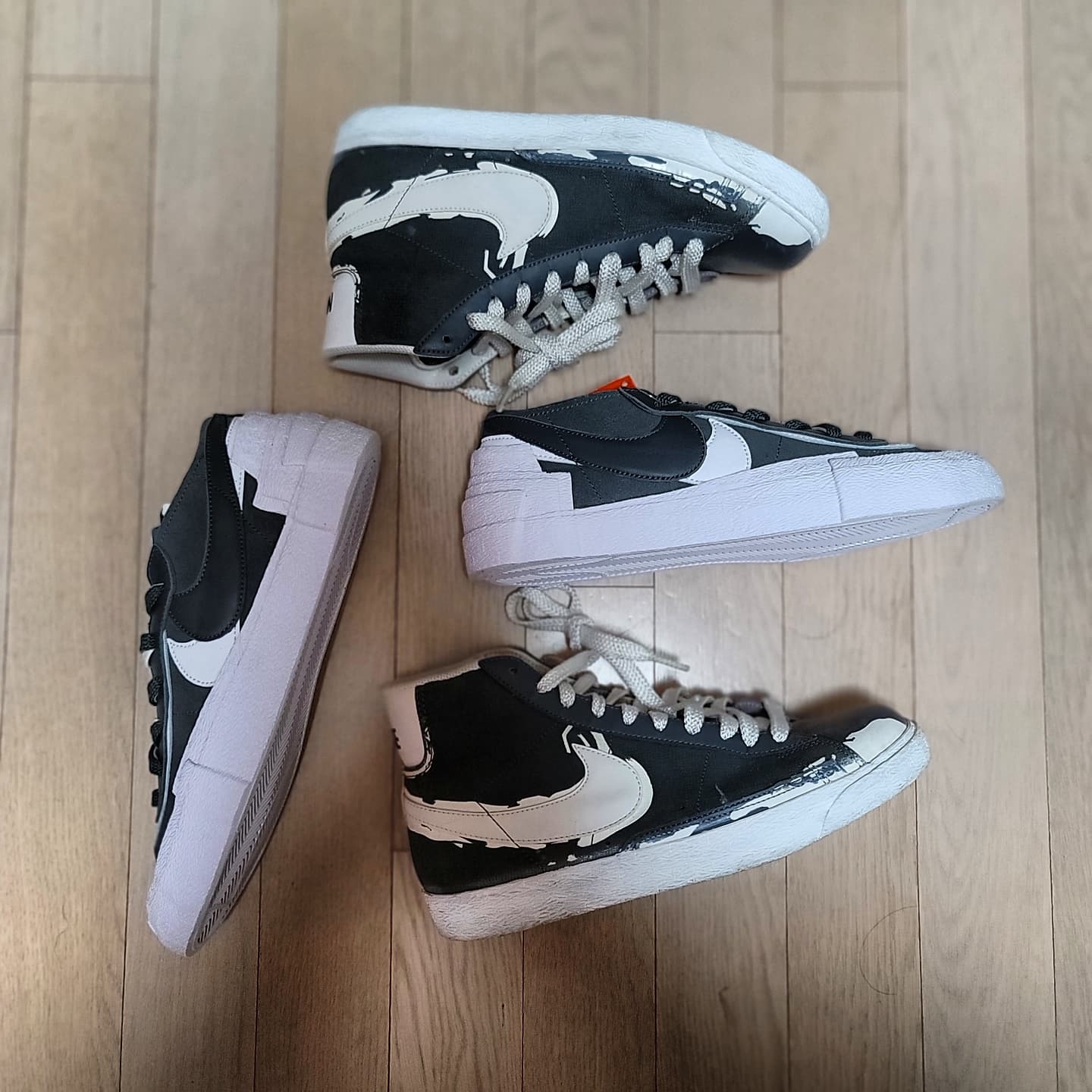 Nike x Sacai Blazer Low Iron Grey 착용 스타일