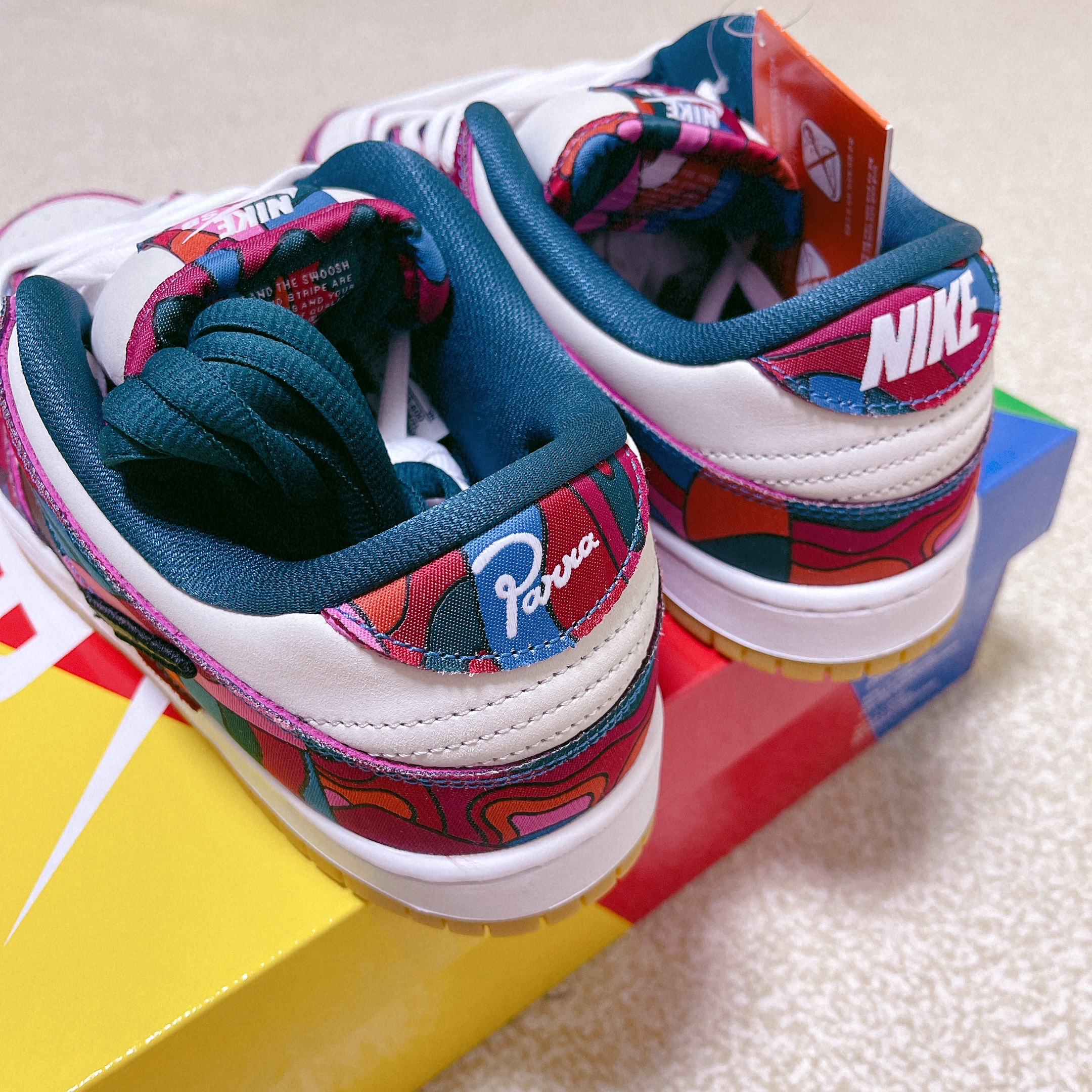 Nike x Parra SB Dunk Low Pro Abstract Art 착용 스타일 - 2