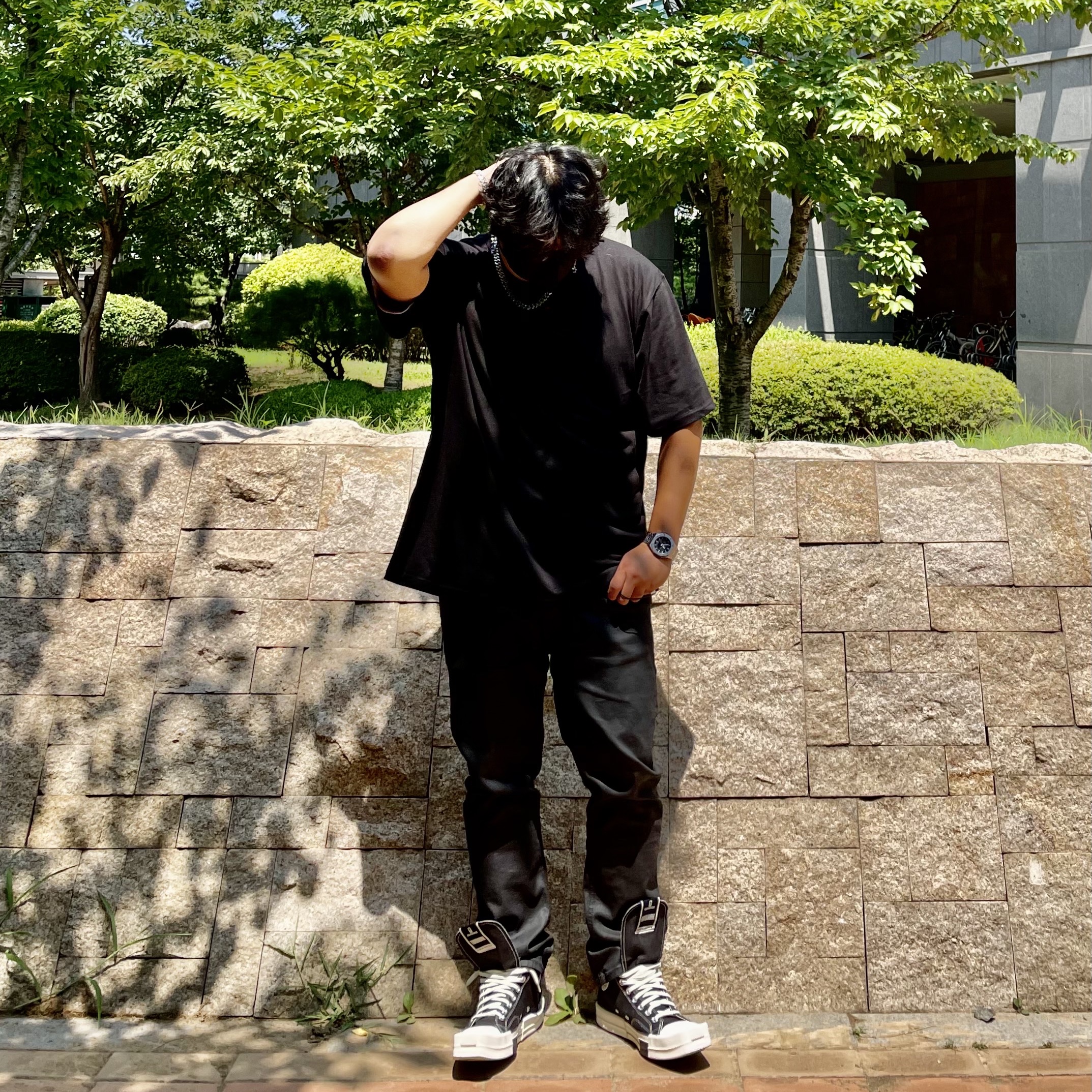 Converse x Drkshdw Turbodrk Chuck 70 Hi Black 착용 스타일 - 4
