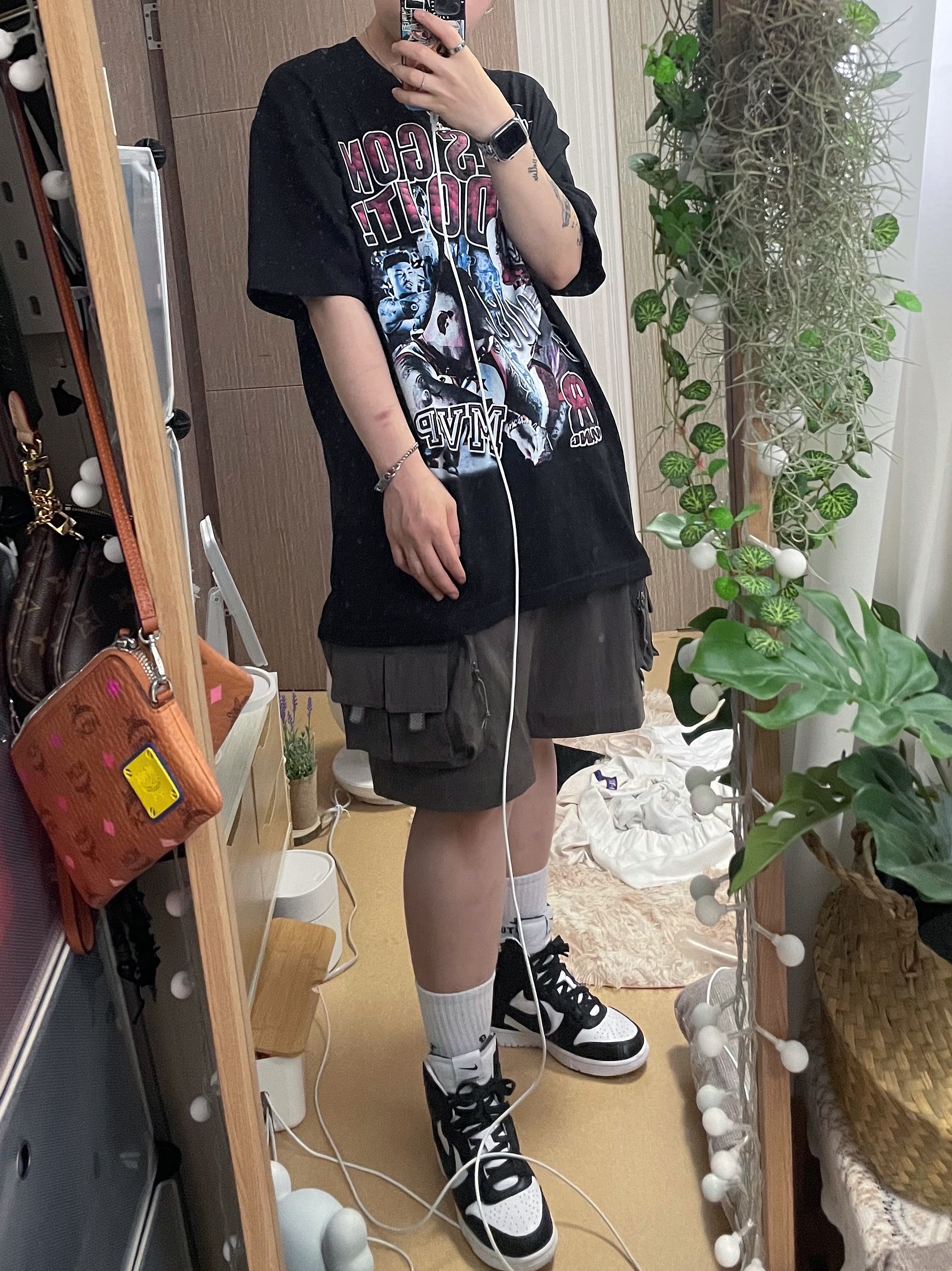 Nike x Ambush Dunk High Black 착용 스타일
