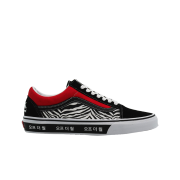 Vans Old Skool Korean Typography Racing Red Black