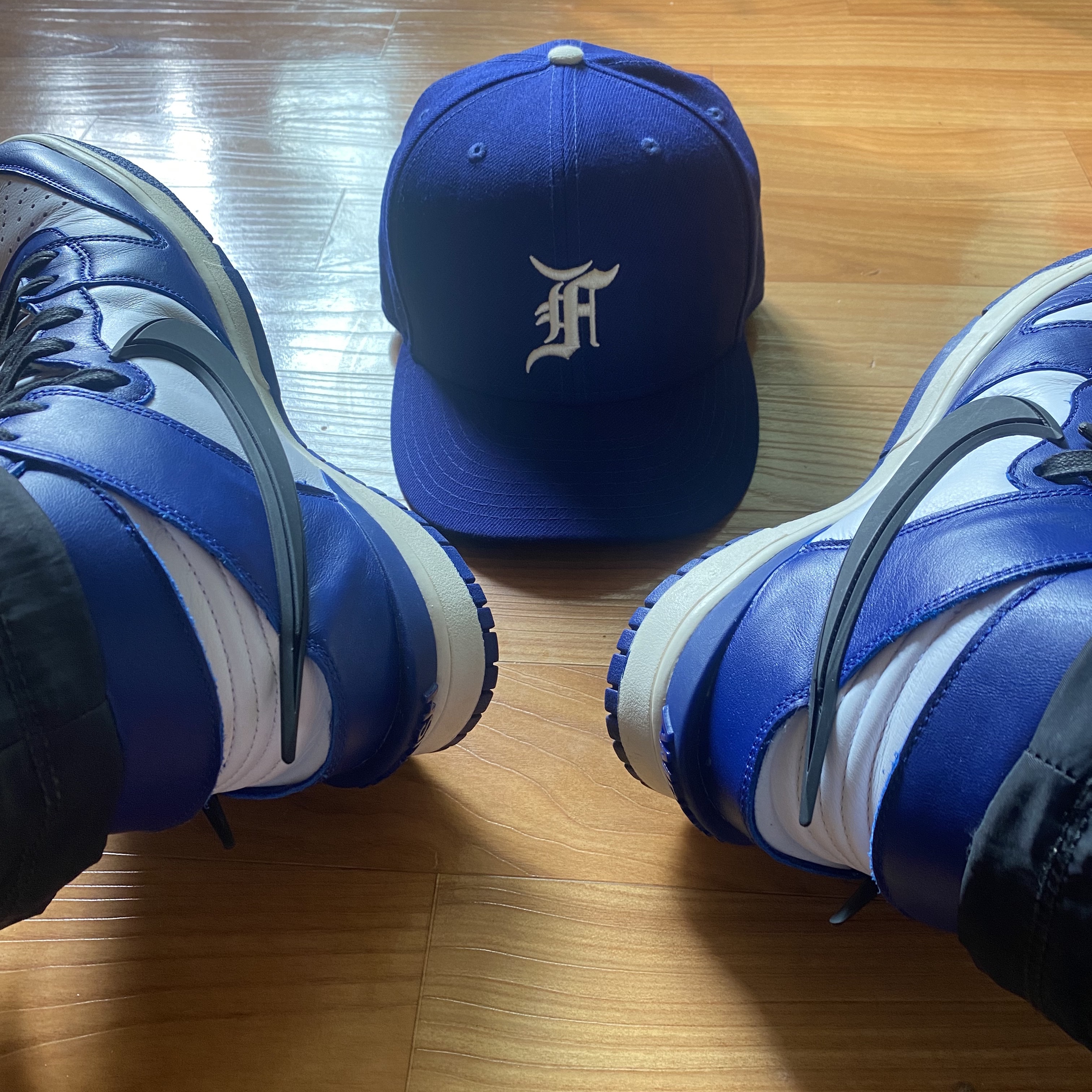 Nike x Ambush Dunk High Deep Royal Blue 착용 스타일