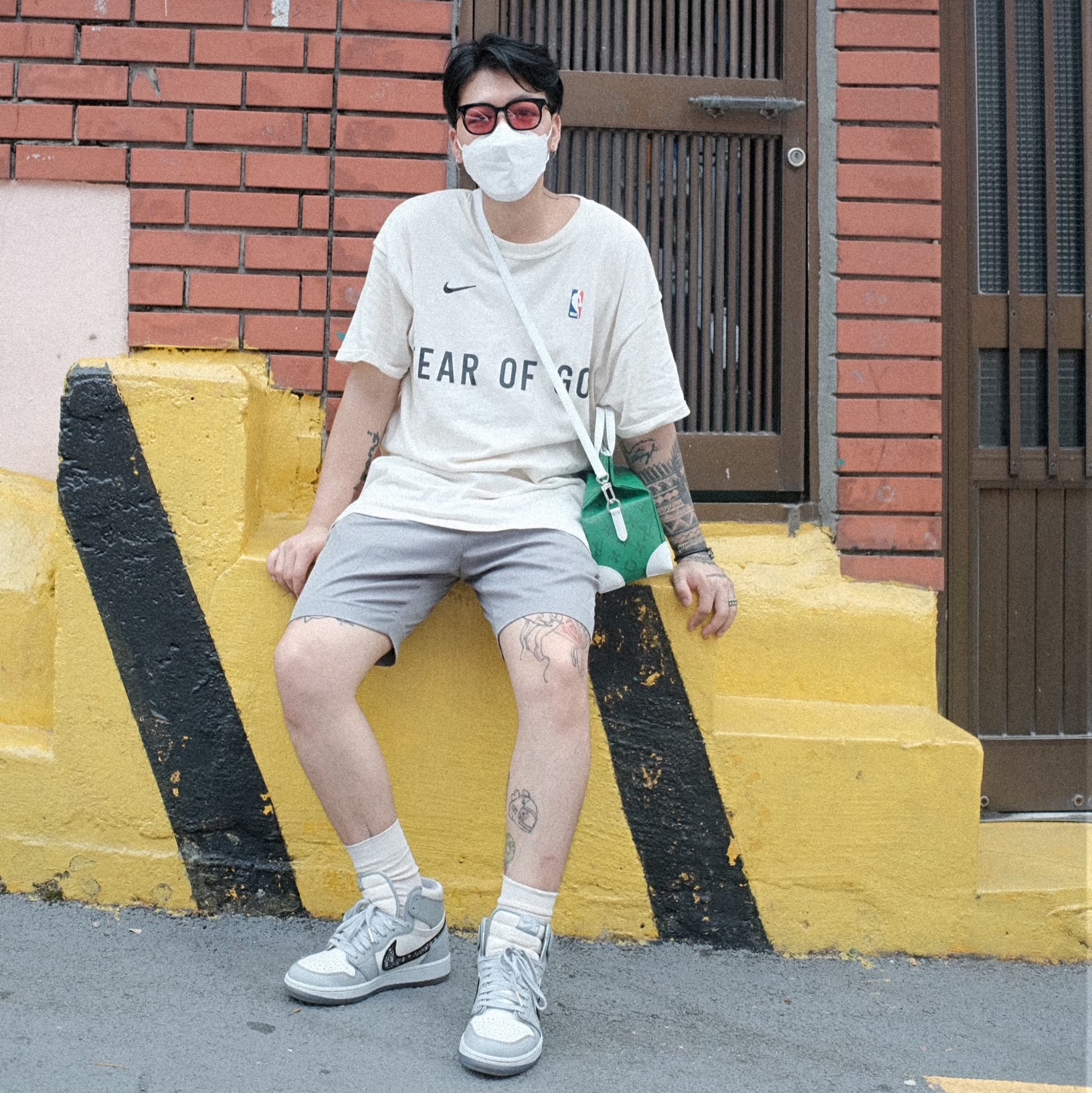 Jordan 1 x Dior High OG 착용 스타일