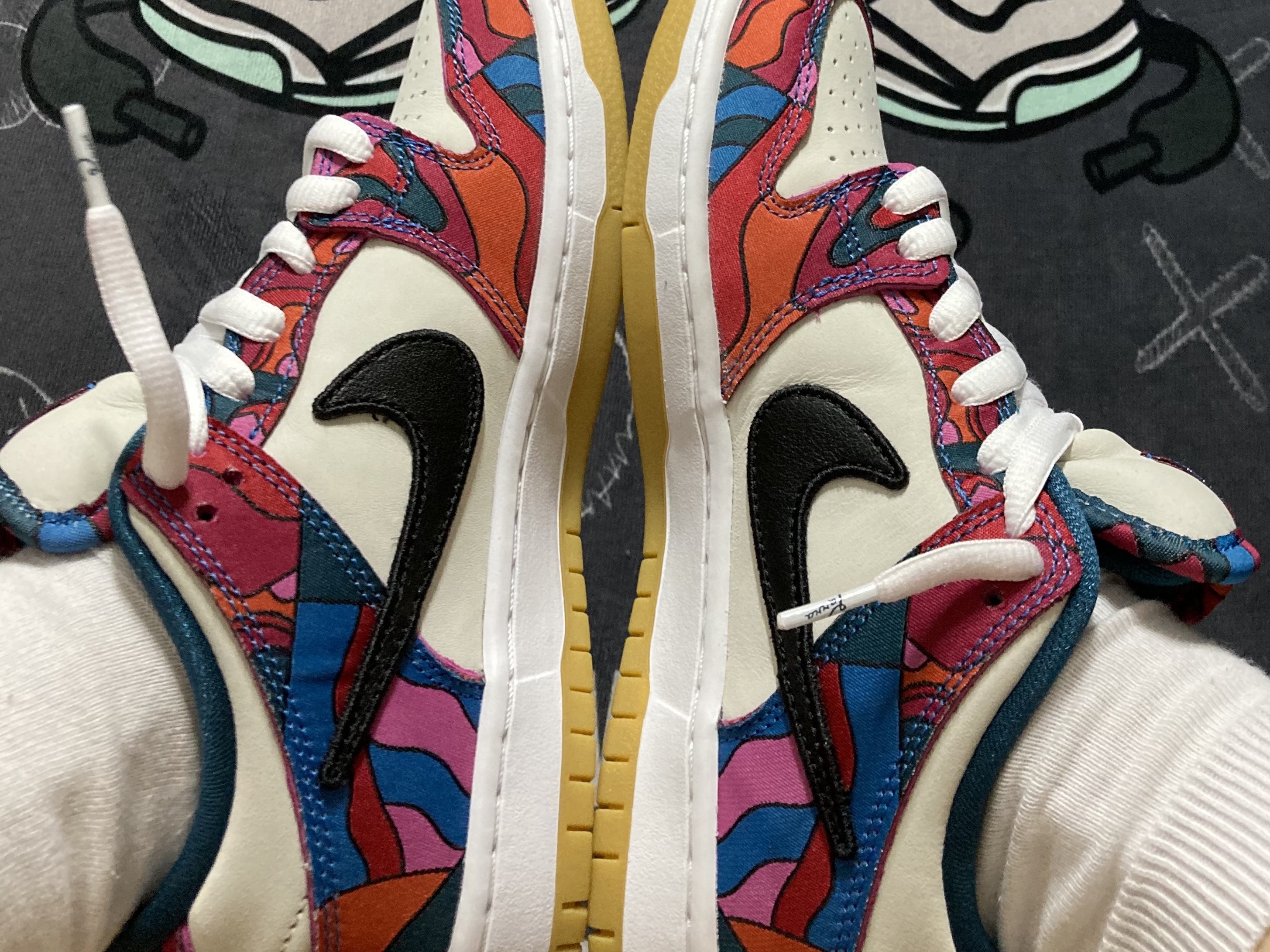 Nike x Parra SB Dunk Low Pro Abstract Art 착용 스타일 - 3
