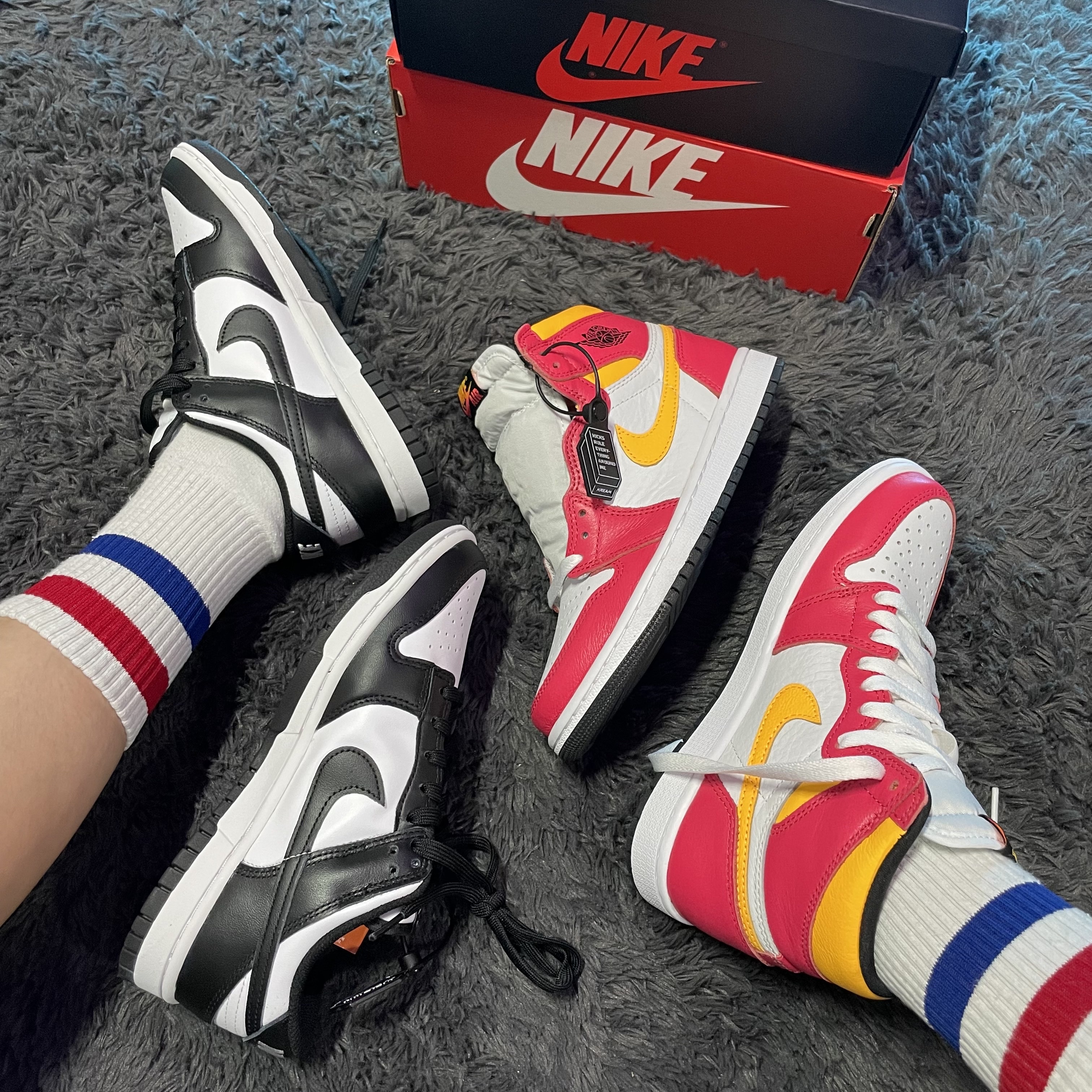 (W) Nike Dunk Low Black, Nike Dunk Low Retro Black 착용 스타일