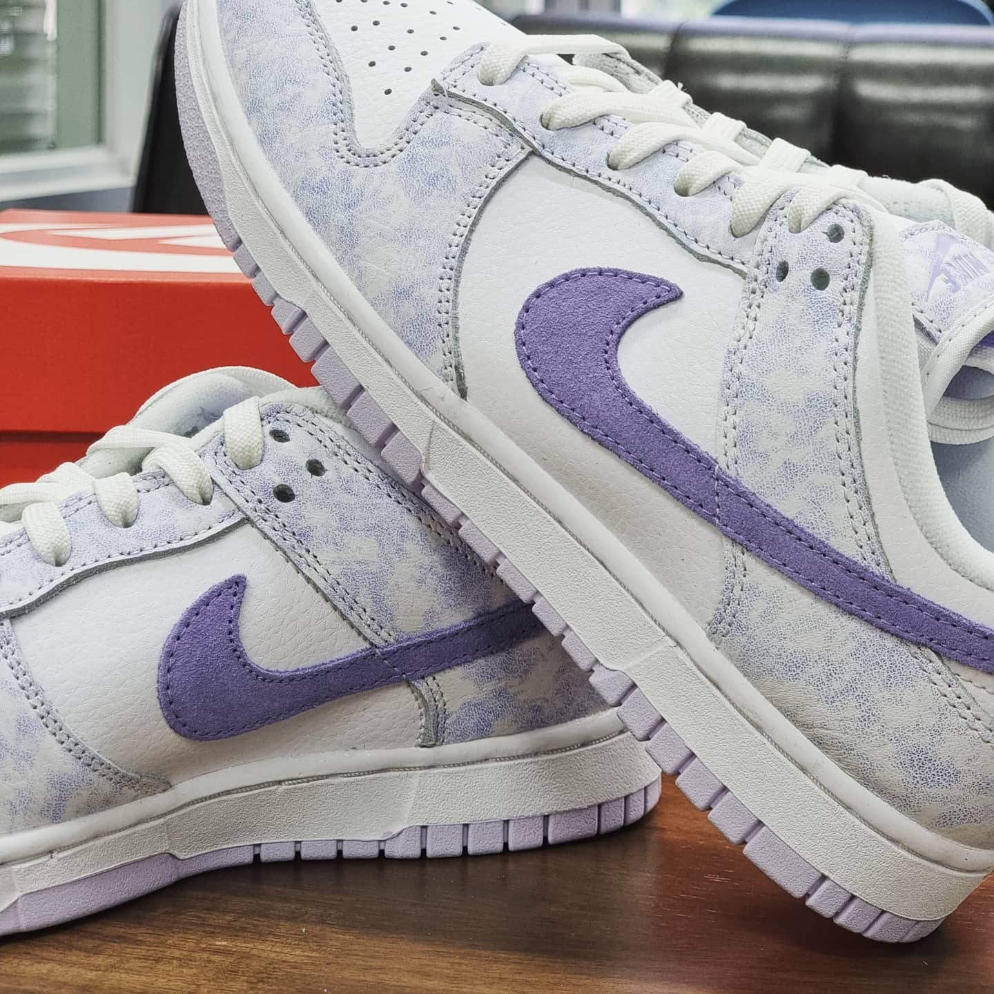(W) Nike Dunk Low Purple Pulse 착용 스타일 - 4