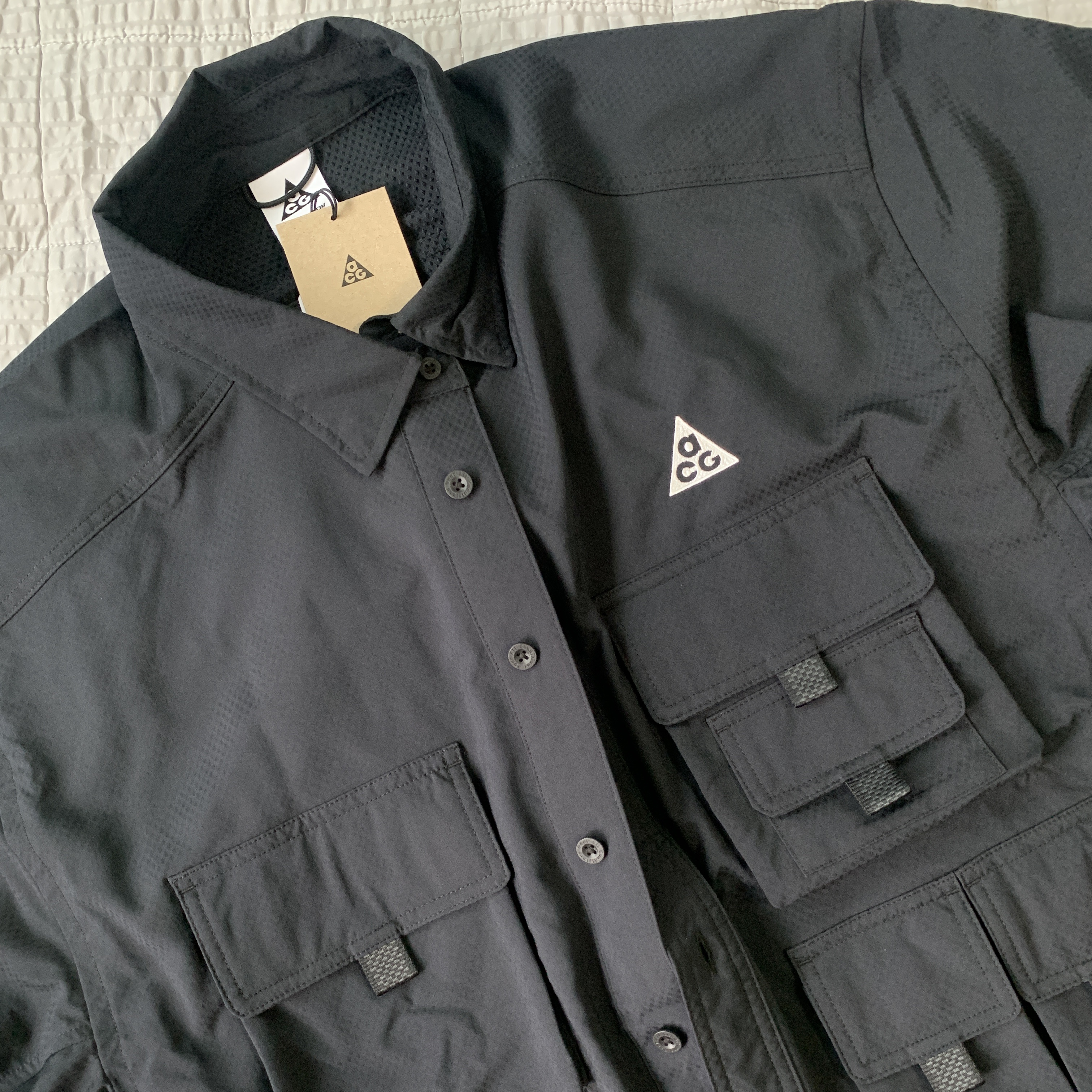 Nike ACG Devastation Trail Work Shirt Black - US/EU 착용 스타일