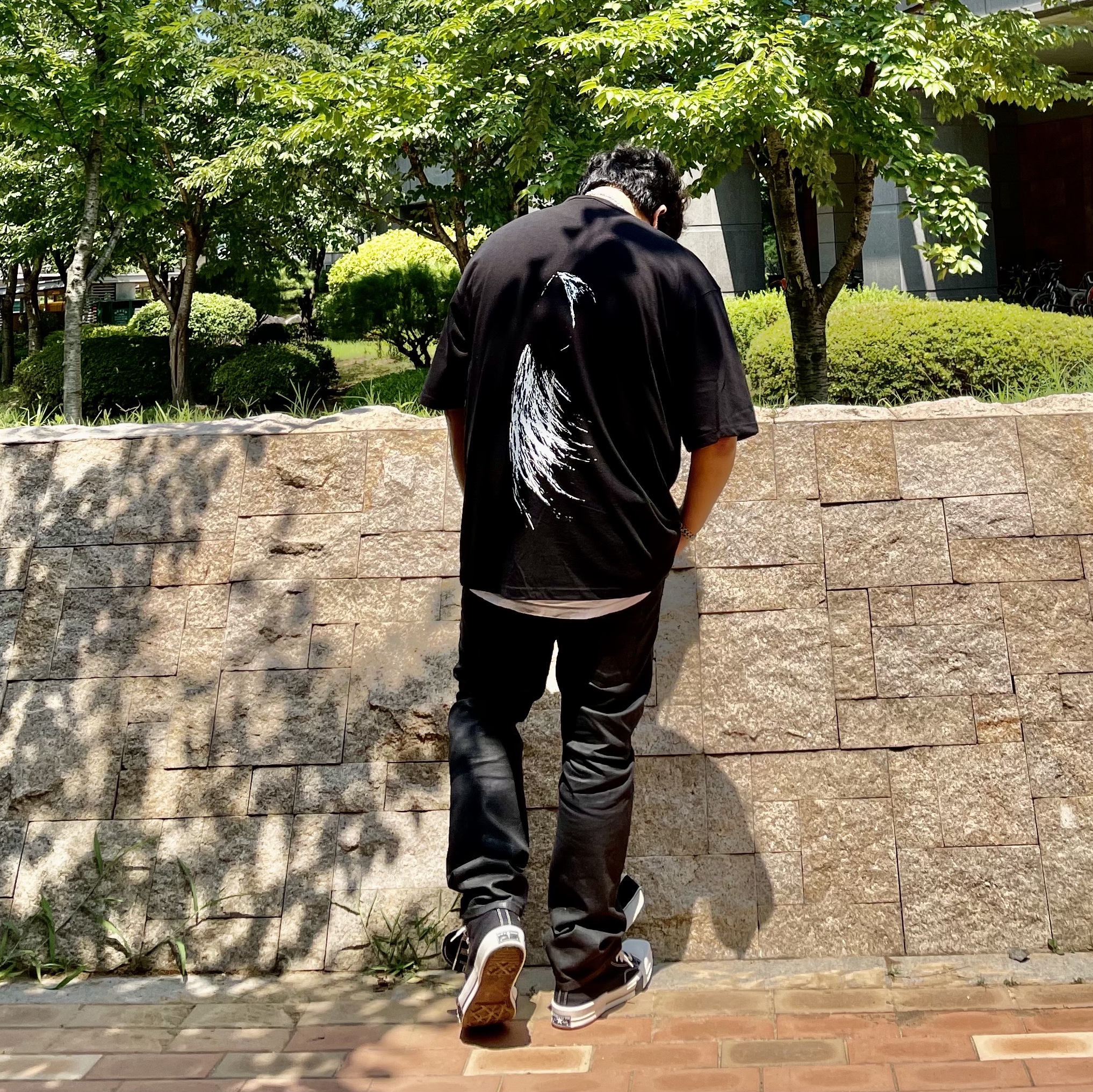 Converse x Drkshdw Turbodrk Chuck 70 Hi Black 착용 스타일 - 2