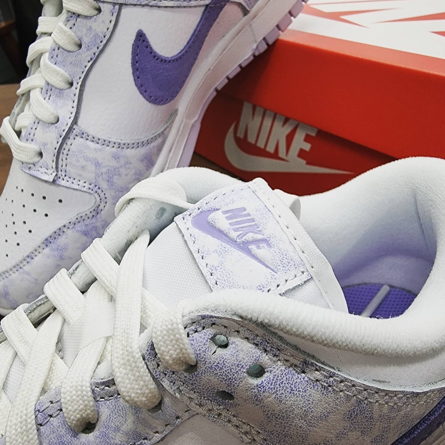 (W) Nike Dunk Low Purple Pulse 착용 스타일 - 3
