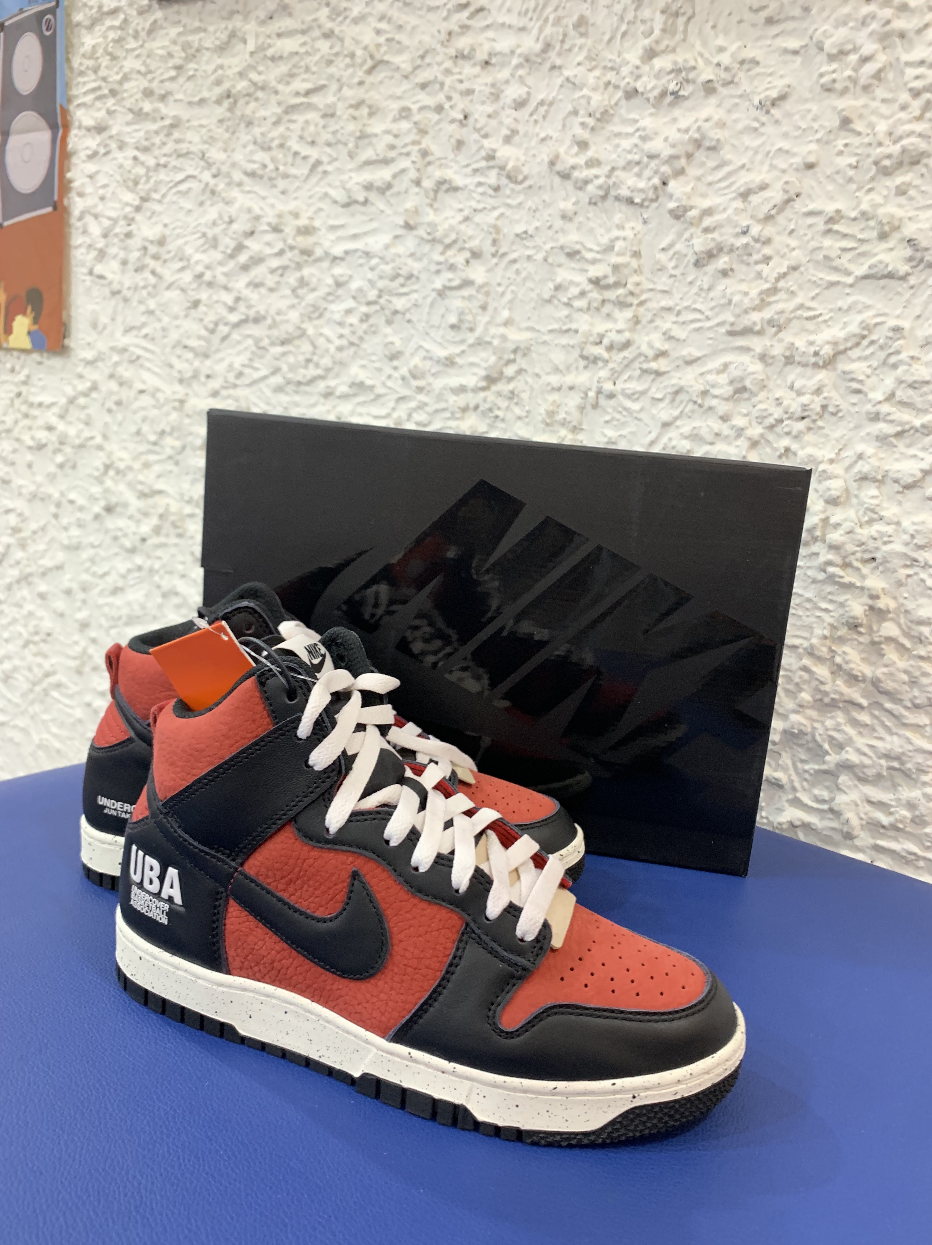 Nike x Undercover Dunk High 1985 Gym Red ์ฐฉ์ฉ ์คํ์ผ - 4
