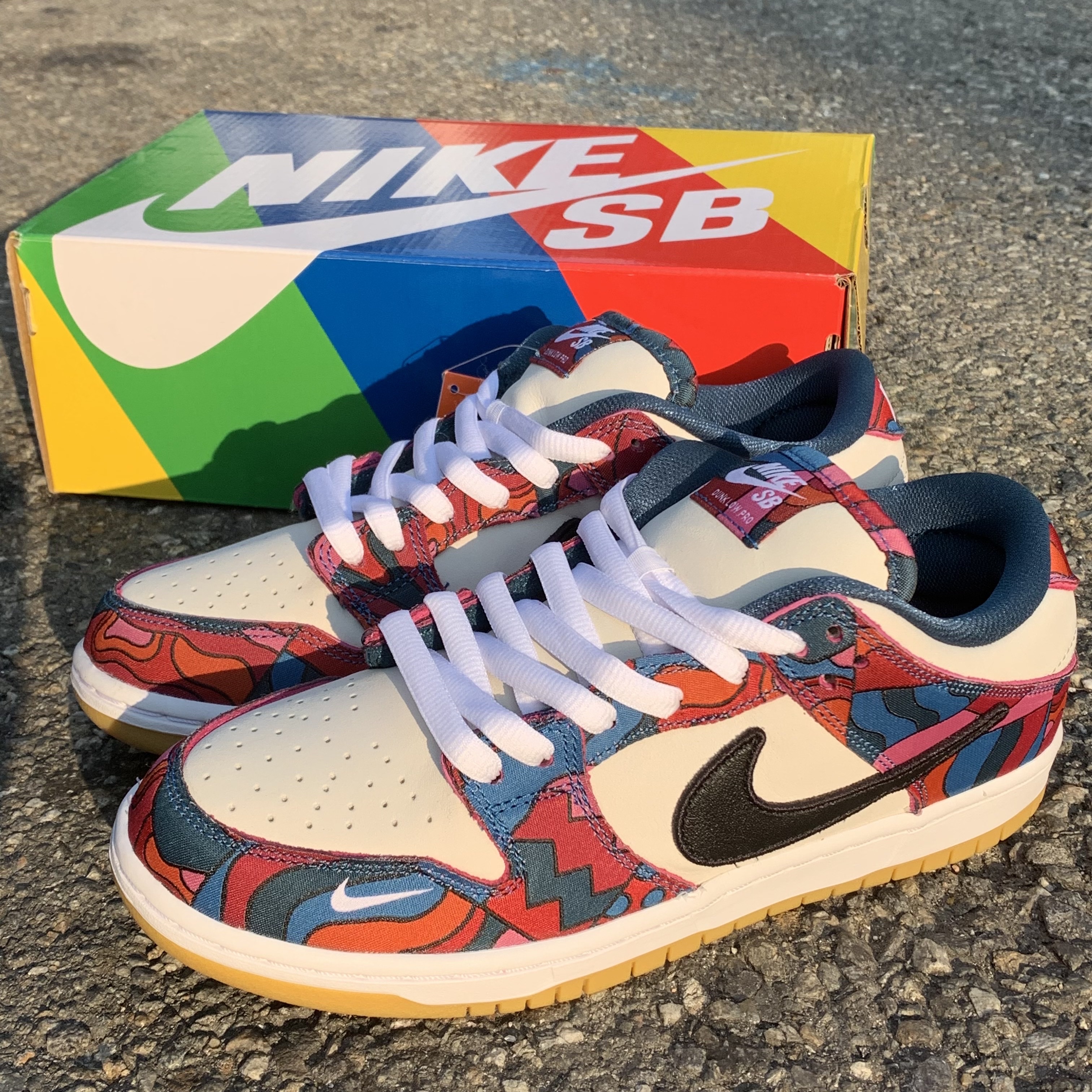 Nike x Parra SB Dunk Low Pro Abstract Art 착용 스타일 - 1