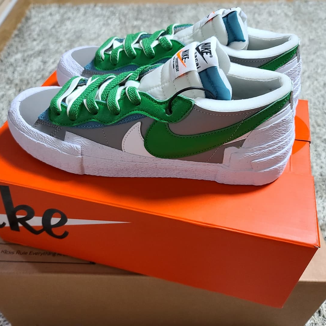 Nike x Sacai Blazer Low Classic Green 착용 스타일 - 1