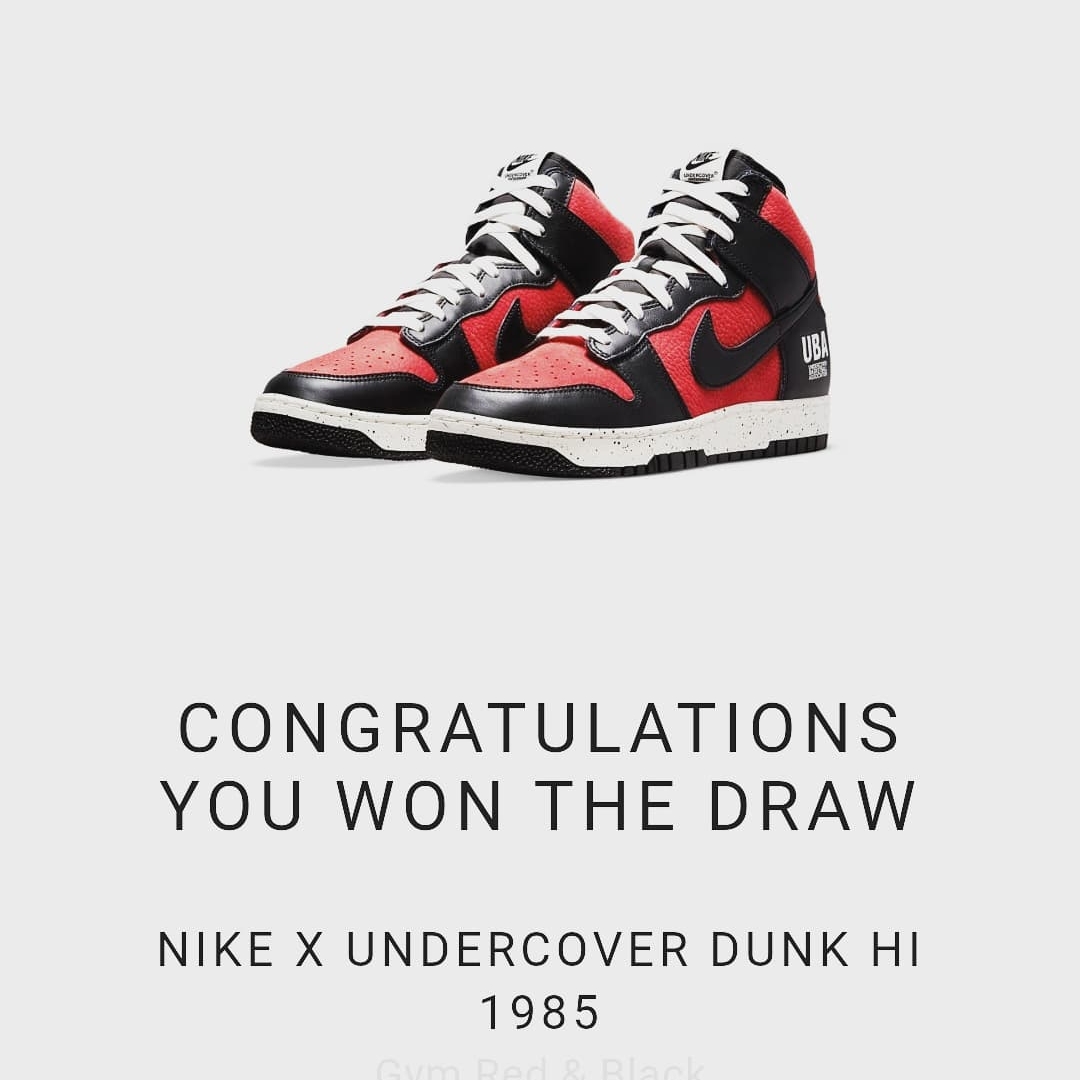Nike x Undercover Dunk High 1985 Gym Red 착용 스타일 - 2