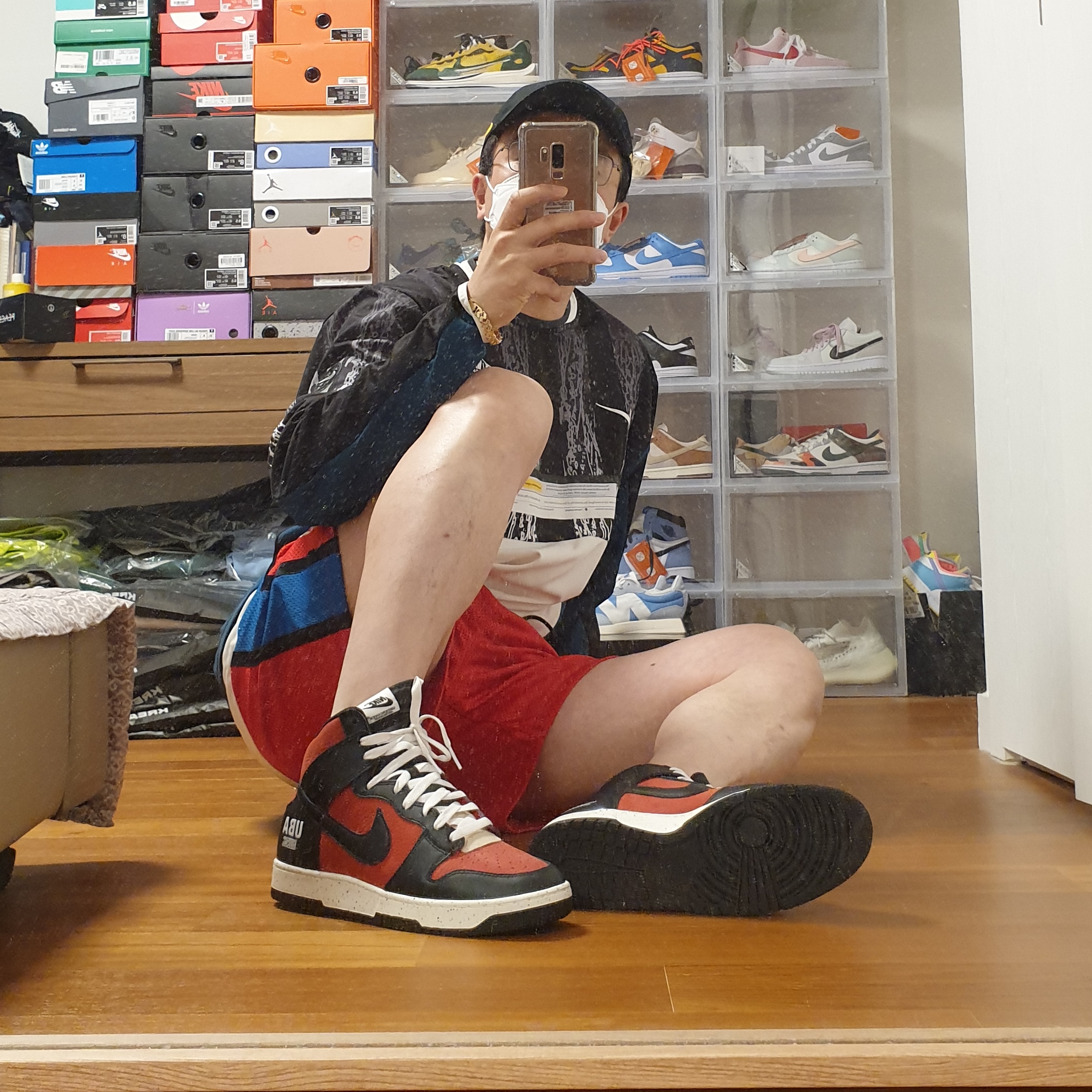 Nike x Drake Nocta Essential Cap Black, Nike x Cav Empt Long Sleeve Graphic Shirt Jersey 착용 스타일 - 4