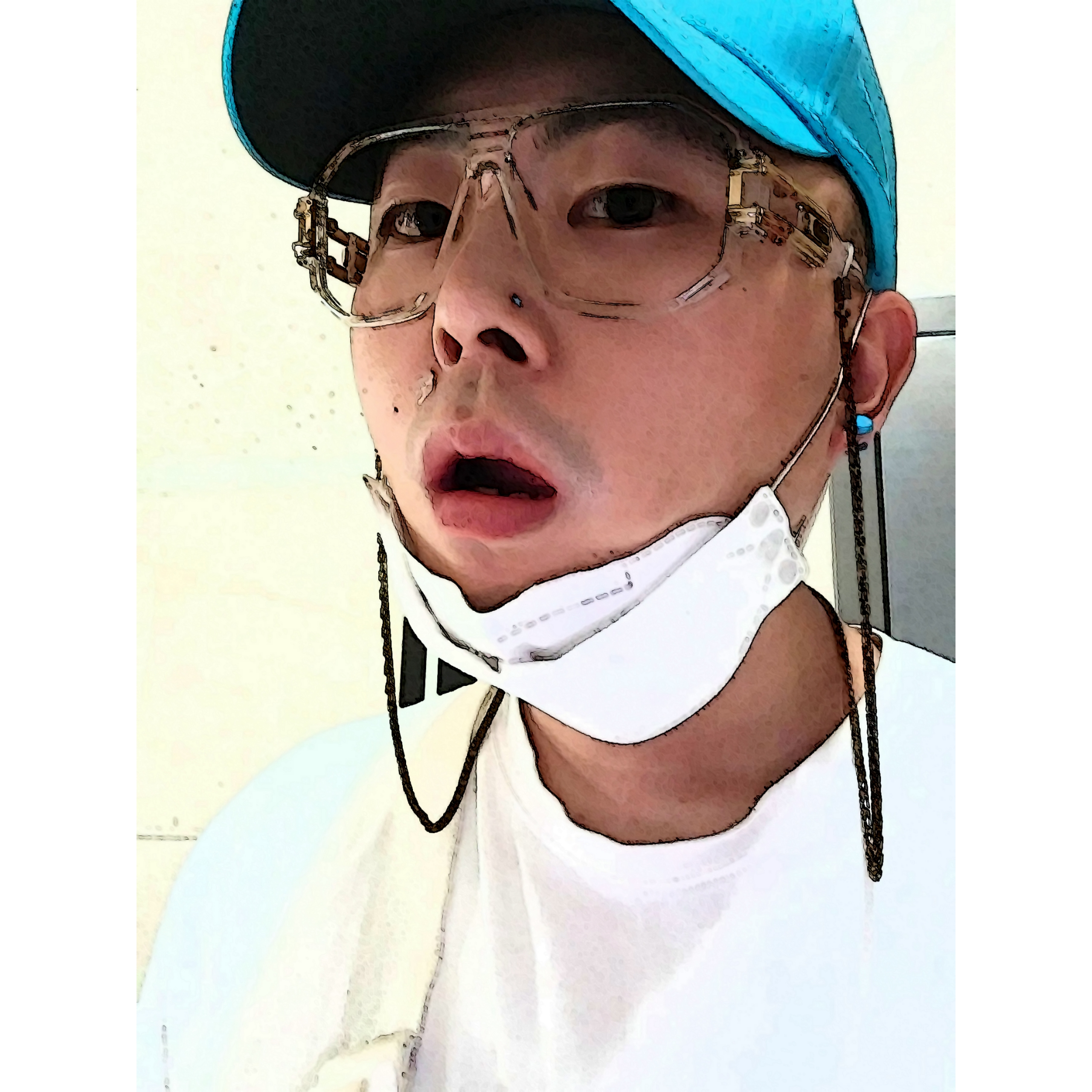 (W) Jordan 8 Retro White Aqua 2019 착용 스타일 - 2