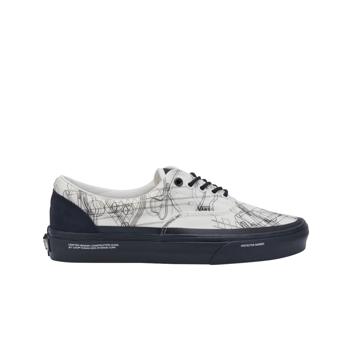 VN0A5EFN2YC1 Vans x C2H4 Era Virtual Reality Alpha White Alyssum
