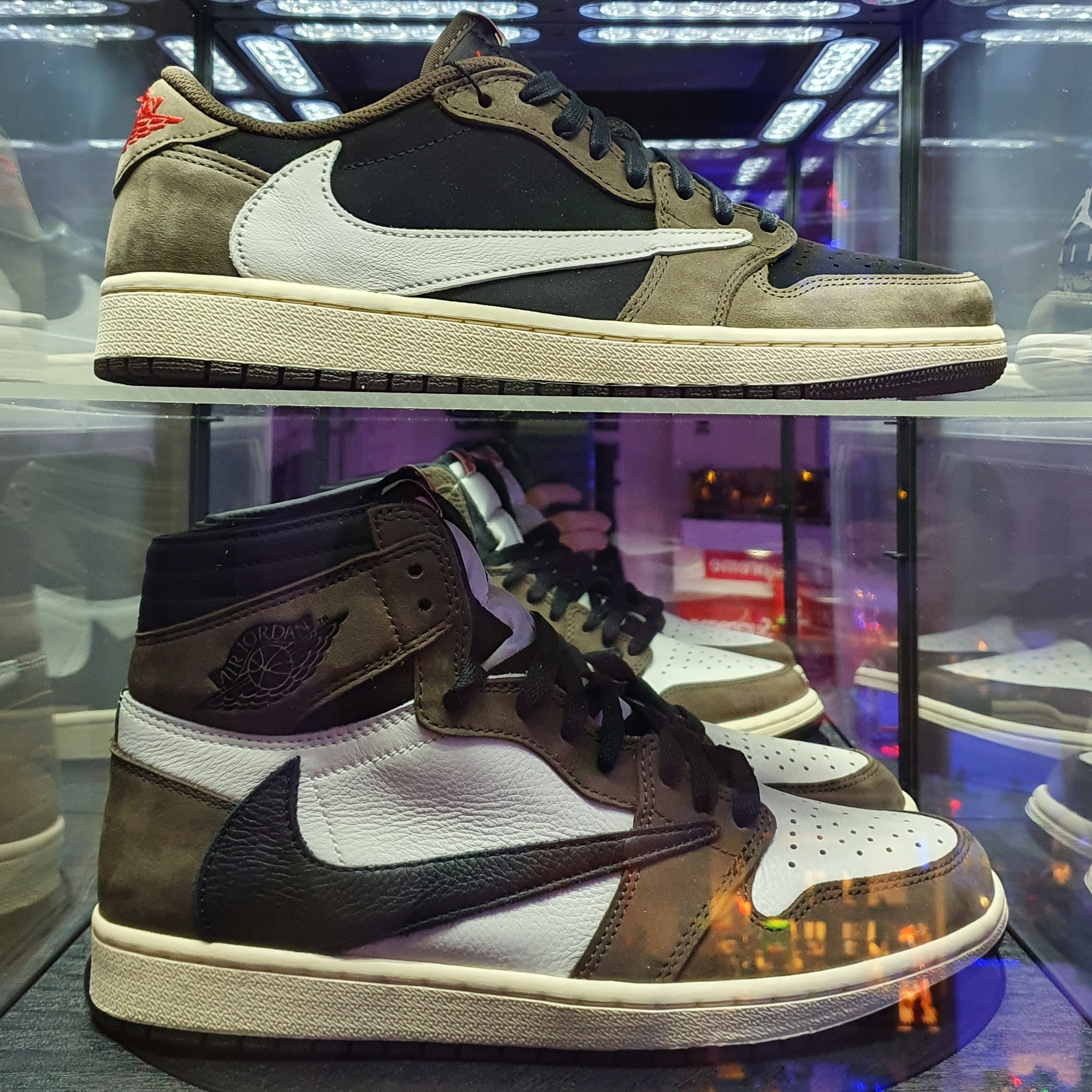 Jordan 1 x Travis Scott Retro High OG SP Mocha, Jordan 1 x Travis Scott Retro Low OG SP Mocha 착용 스타일
