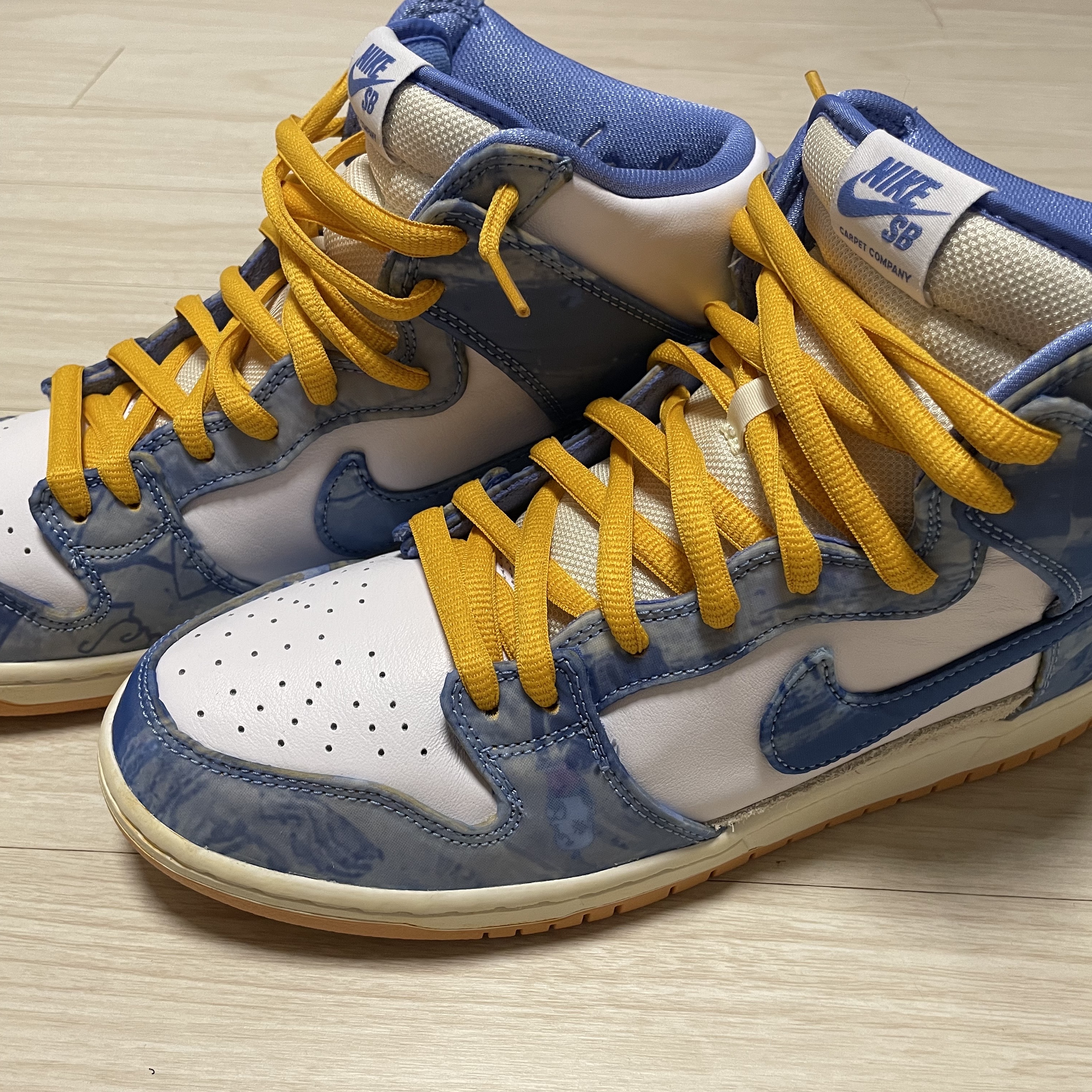 Nike x Carpet Company SB Dunk High PRM QS Royal Pulse 착용 스타일 - 1