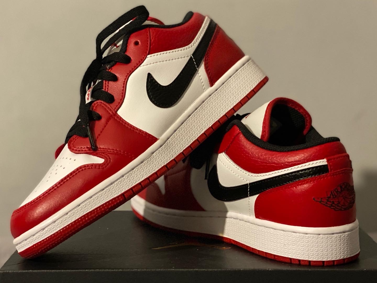 (GS) Jordan 1 Low White Red Black, Jordan 1 Low White Red Black 착용 스타일 - 2