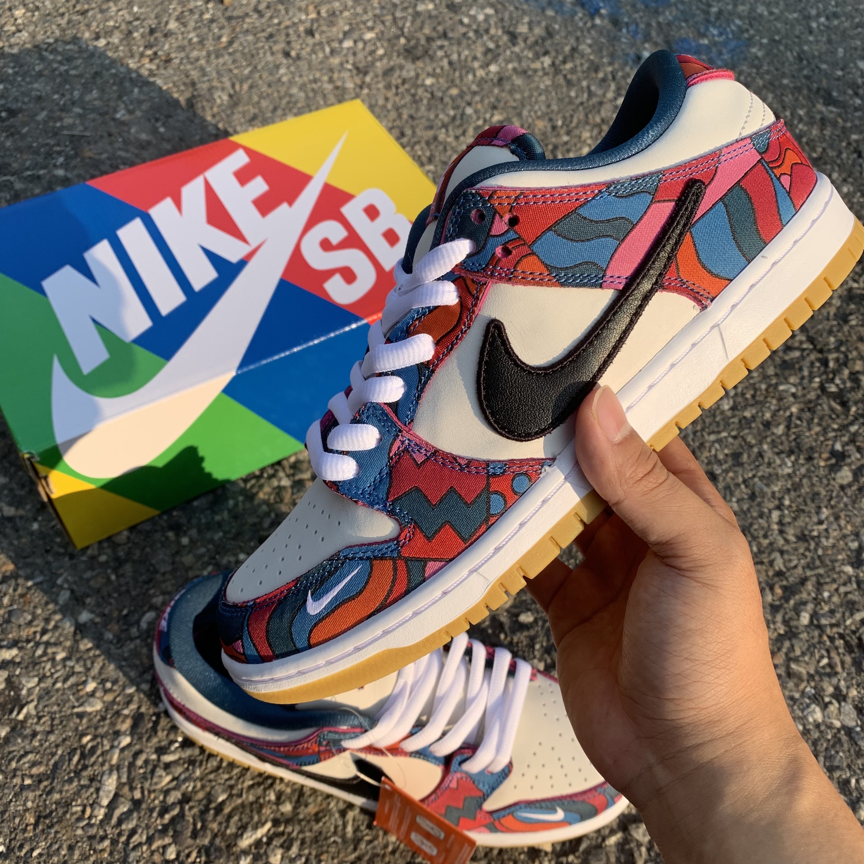 Nike x Parra SB Dunk Low Pro Abstract Art 착용 스타일