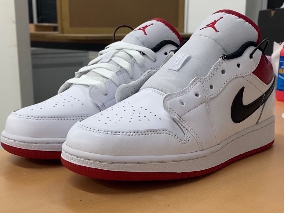 (GS) Jordan 1 Low White Red Black, Jordan 1 Low White Red Black 착용 스타일 - 3