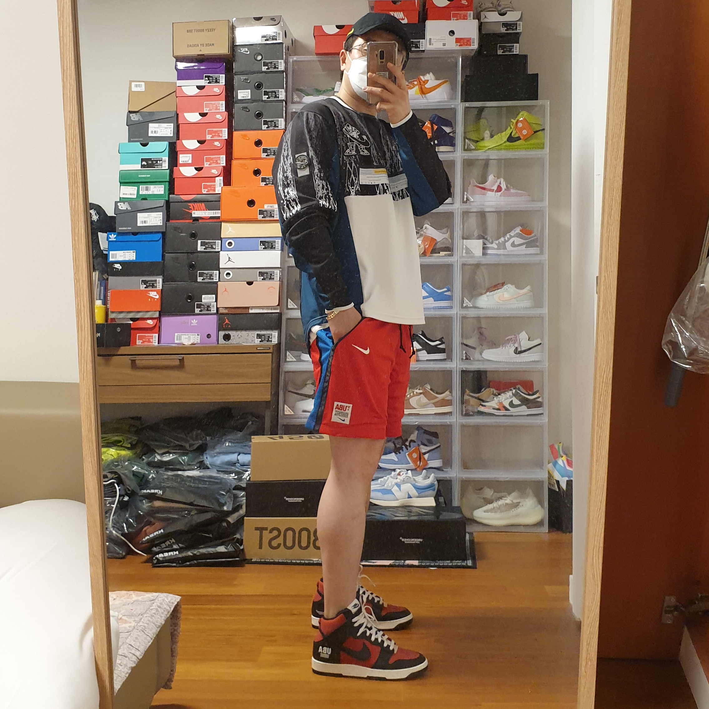 Nike x Drake Nocta Essential Cap Black, Nike x Cav Empt Long Sleeve Graphic Shirt Jersey 착용 스타일 - 3