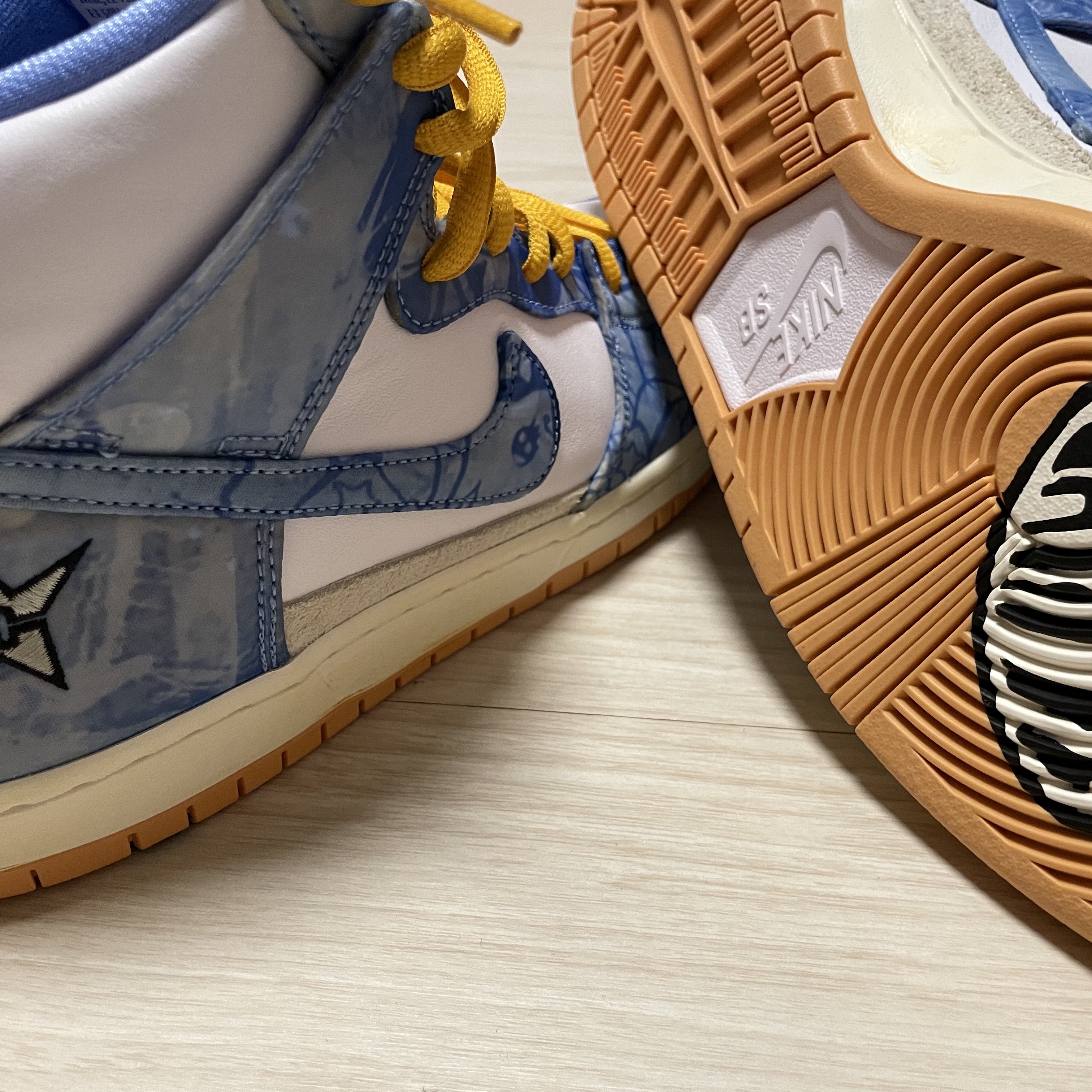 Nike x Carpet Company SB Dunk High PRM QS Royal Pulse 착용 스타일 - 2
