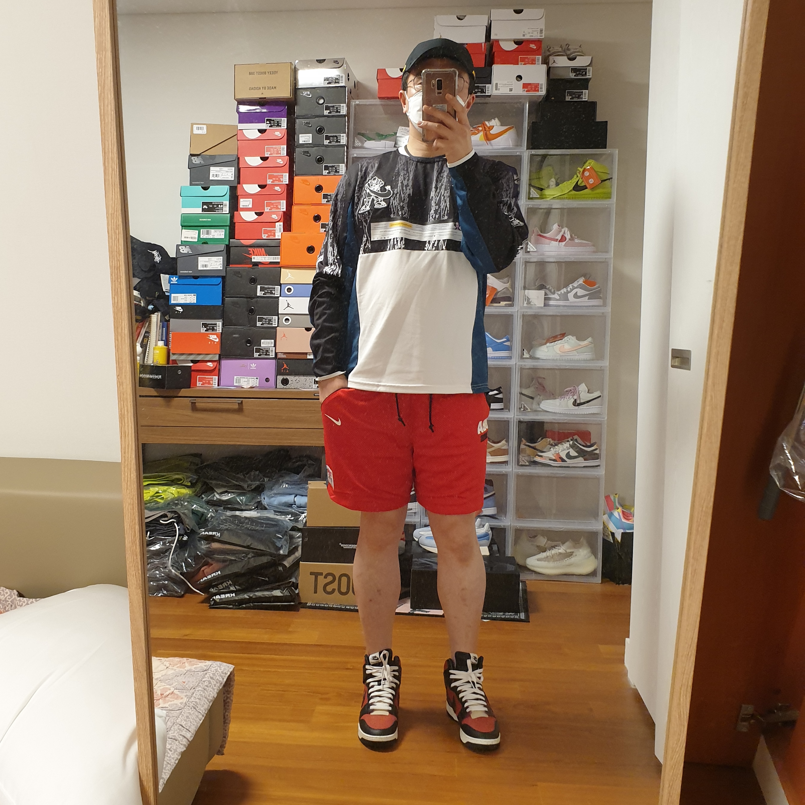 Nike x Drake Nocta Essential Cap Black, Nike x Cav Empt Long Sleeve Graphic Shirt Jersey 착용 스타일 - 2