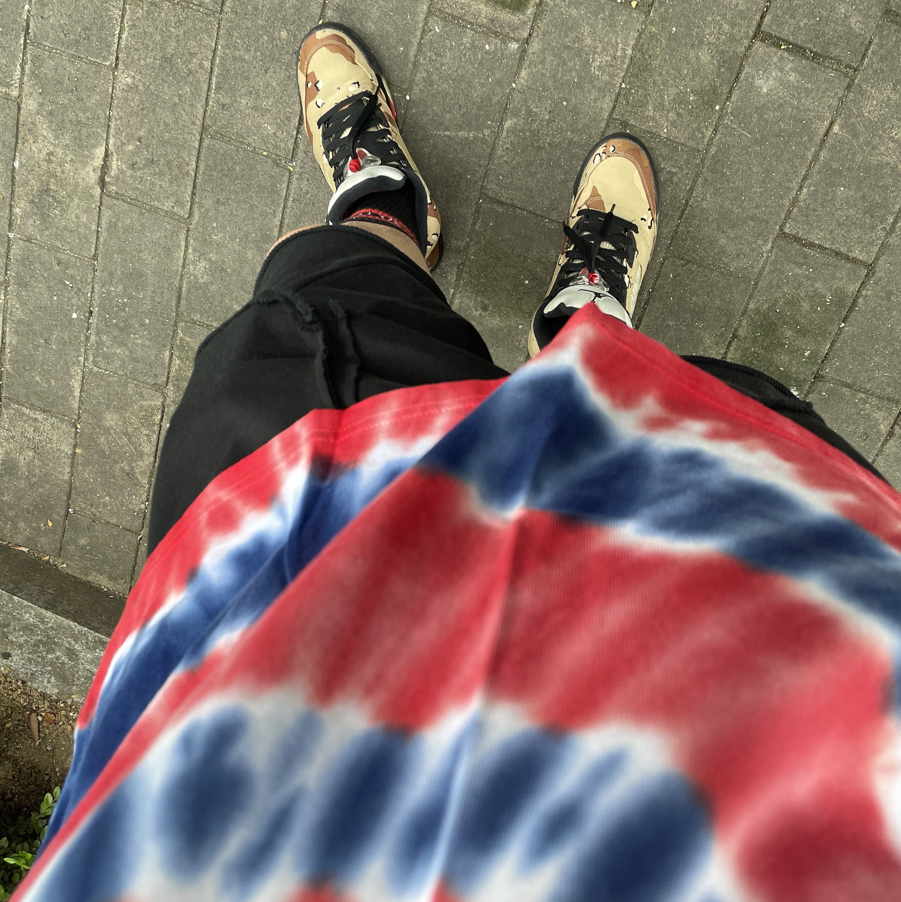 Jordan 5 x Supreme Retro Desert Camo 착용 스타일 - 3