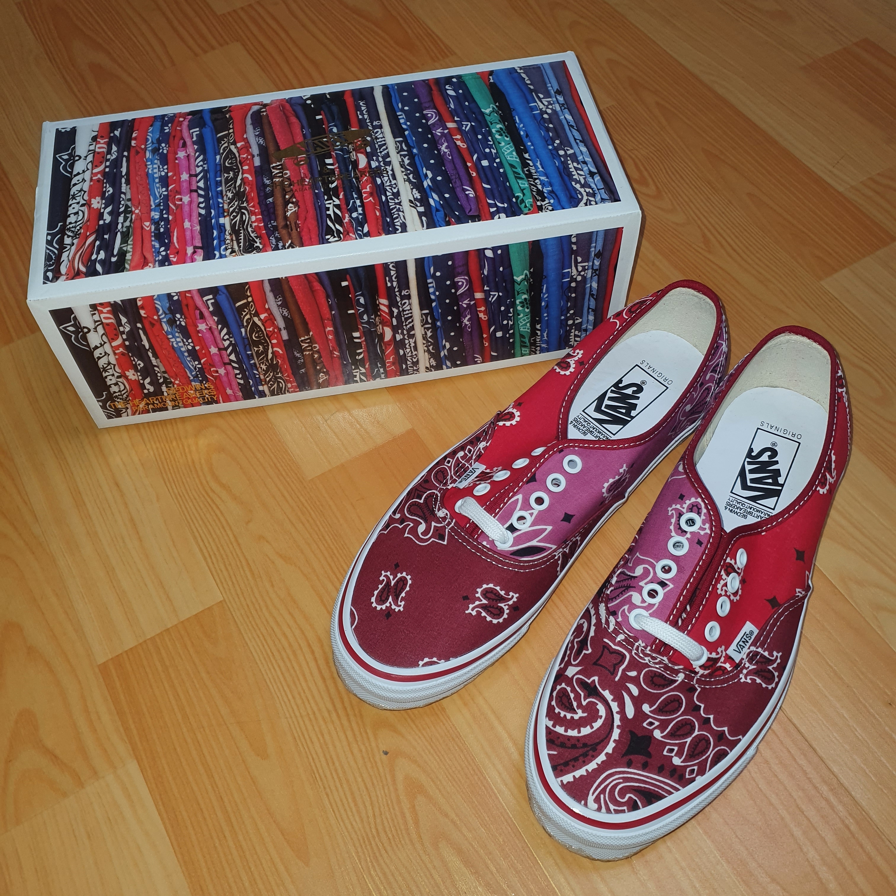 Vans Vault x Bedwin & The Heartbreakers OG Authentic LX Multi-Color-Red 착용 스타일