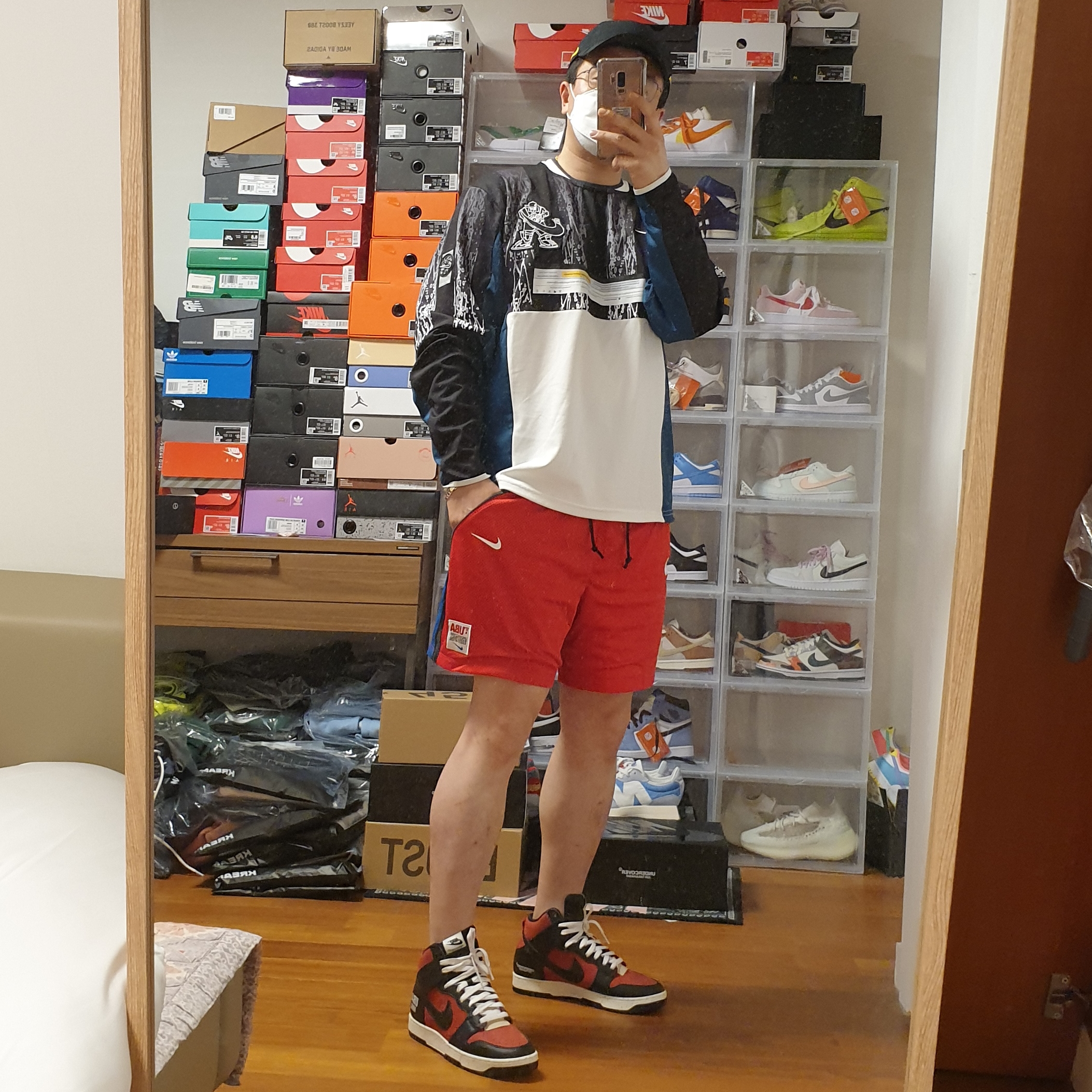 Nike x Drake Nocta Essential Cap Black, Nike x Cav Empt Long Sleeve Graphic Shirt Jersey 착용 스타일 - 1