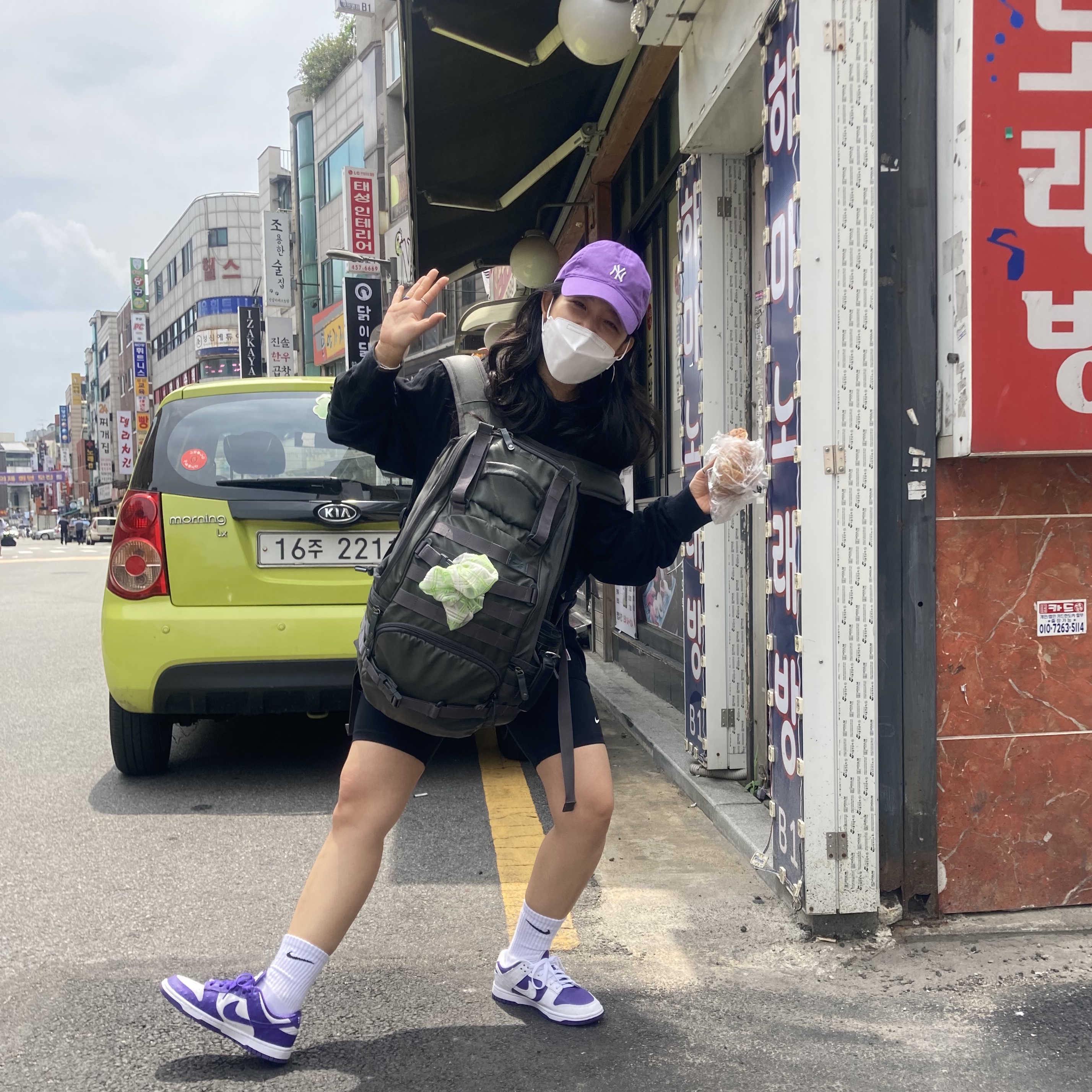 (W) Nike Dunk Low SE Flip 착용 스타일
