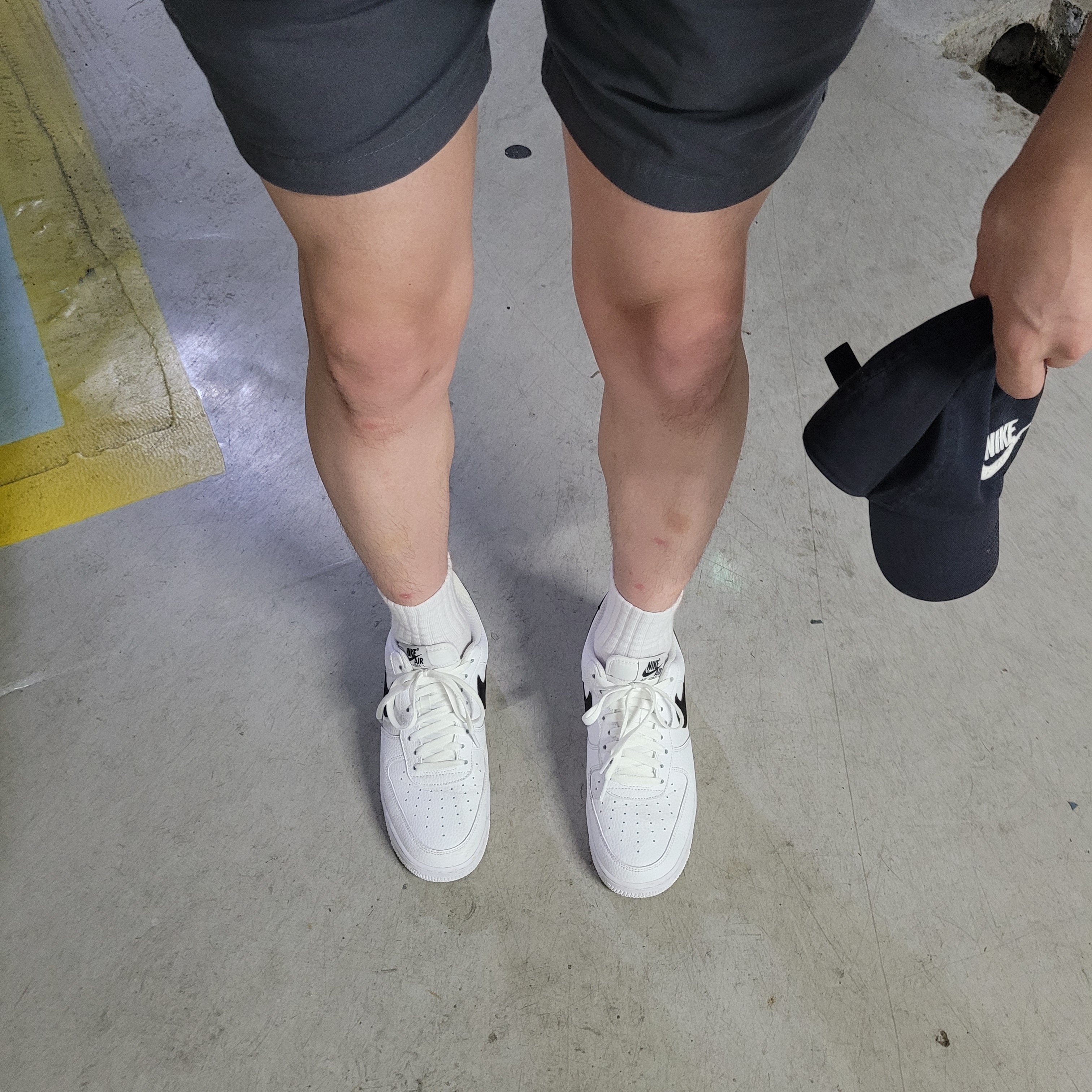 Nike Air Force 1 '07 White Black 착용 스타일