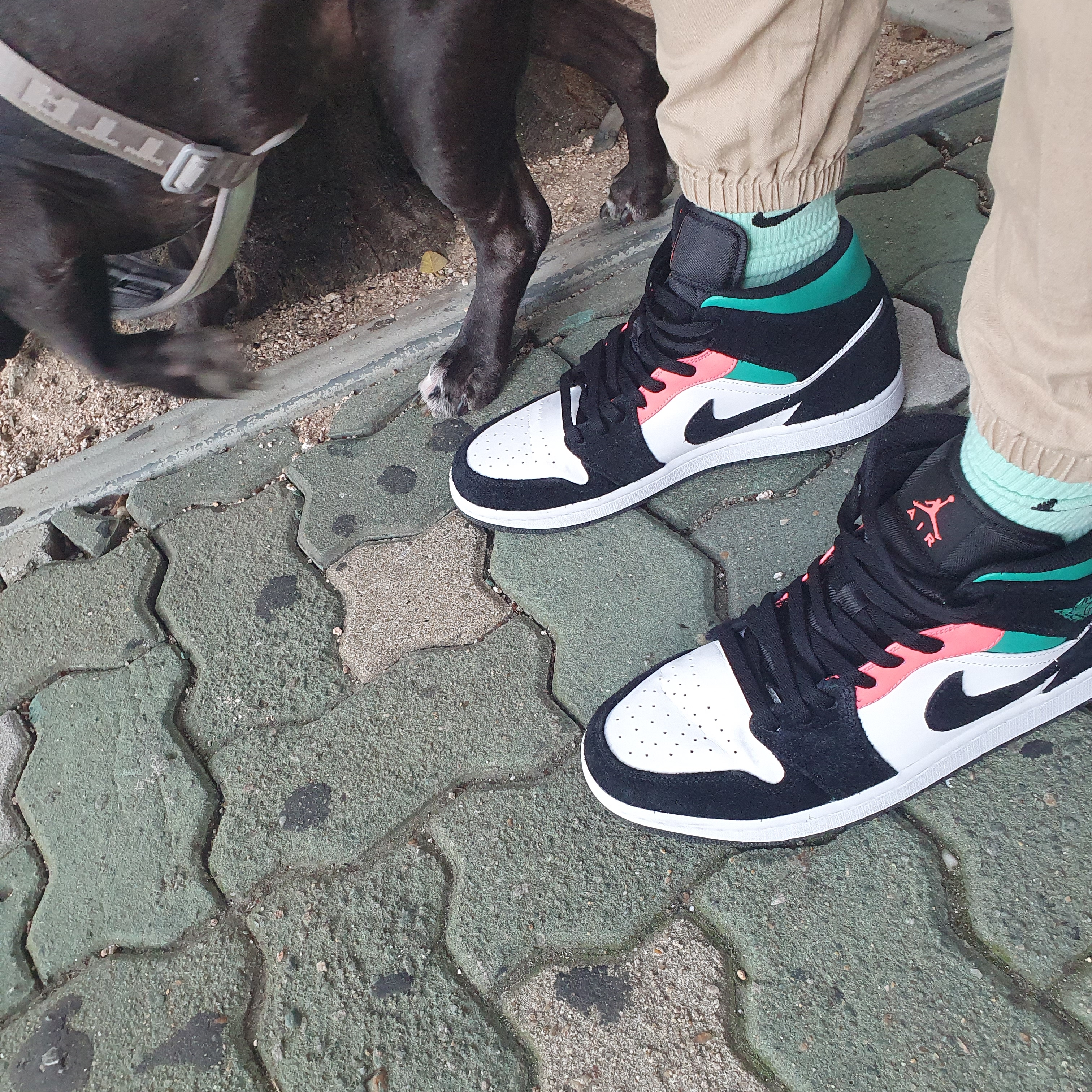 Jordan 1 Mid SE South Beach 착용 스타일
