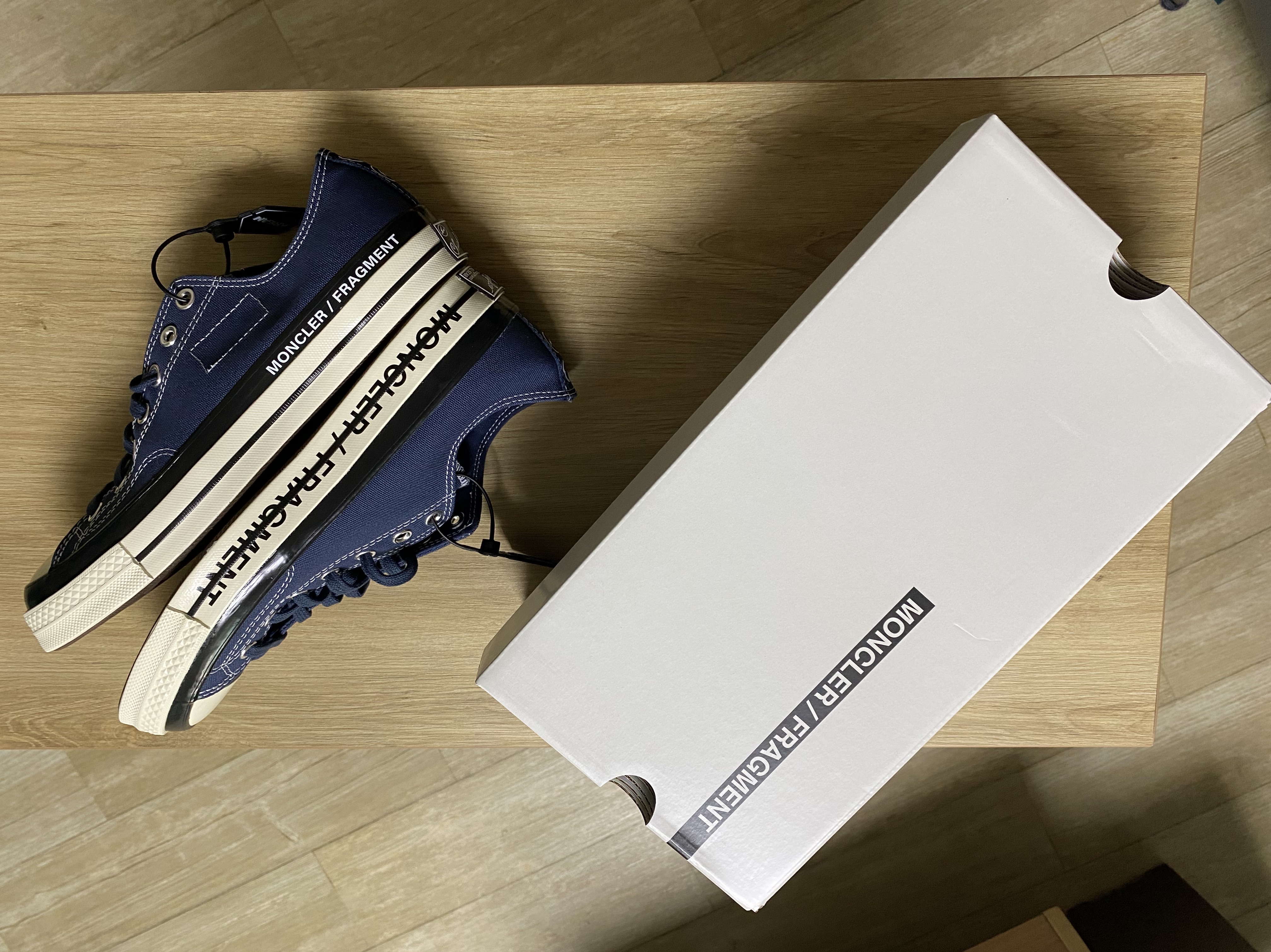 Converse x Moncler x Fragment Chuck 70 Ox Fraylor III Insignia Blue 착용 스타일 - 1