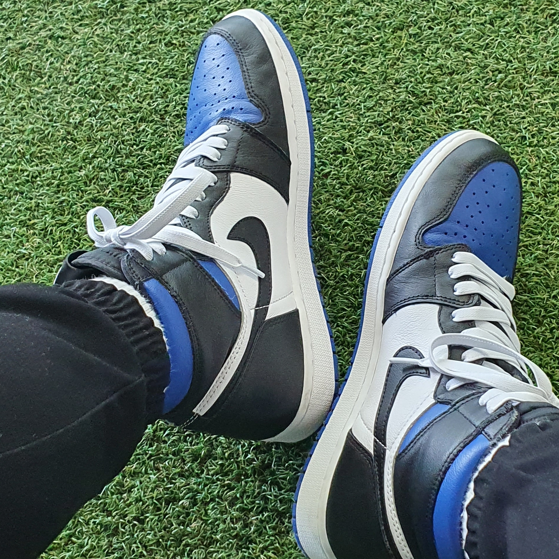 Jordan 1 Retro High OG Royal Toe 착용 스타일
