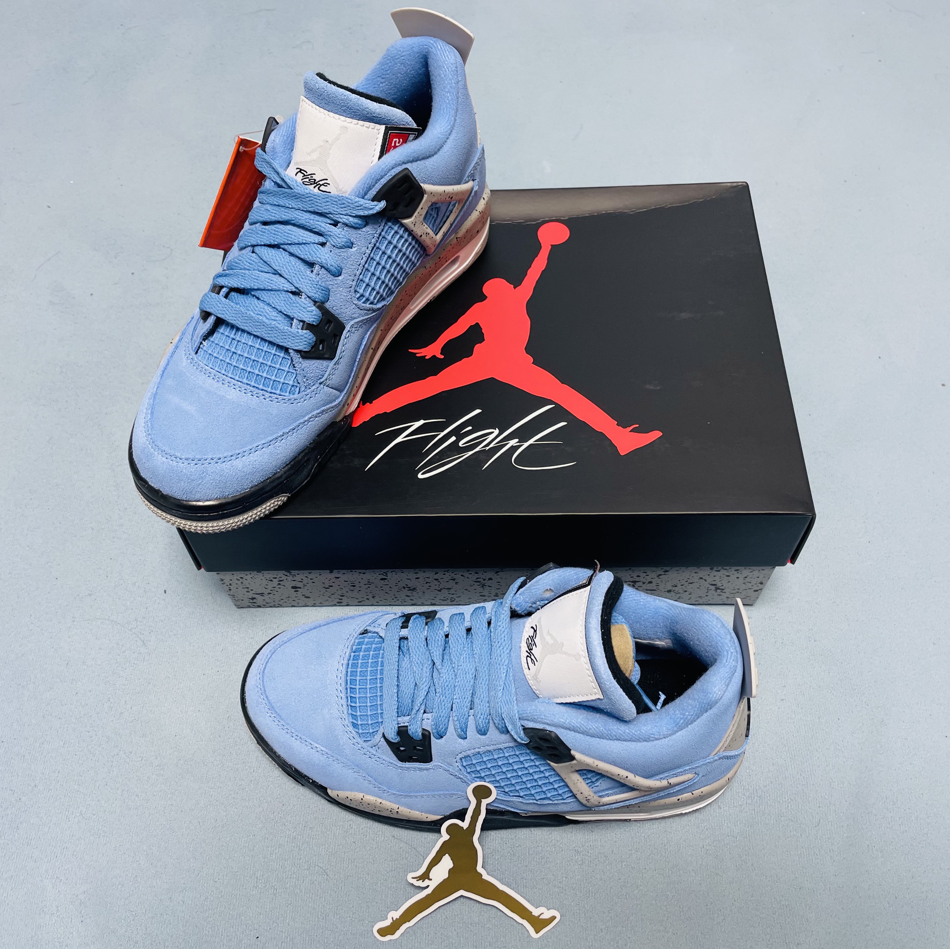 (GS) Jordan 4 Retro University Blue 착용 스타일