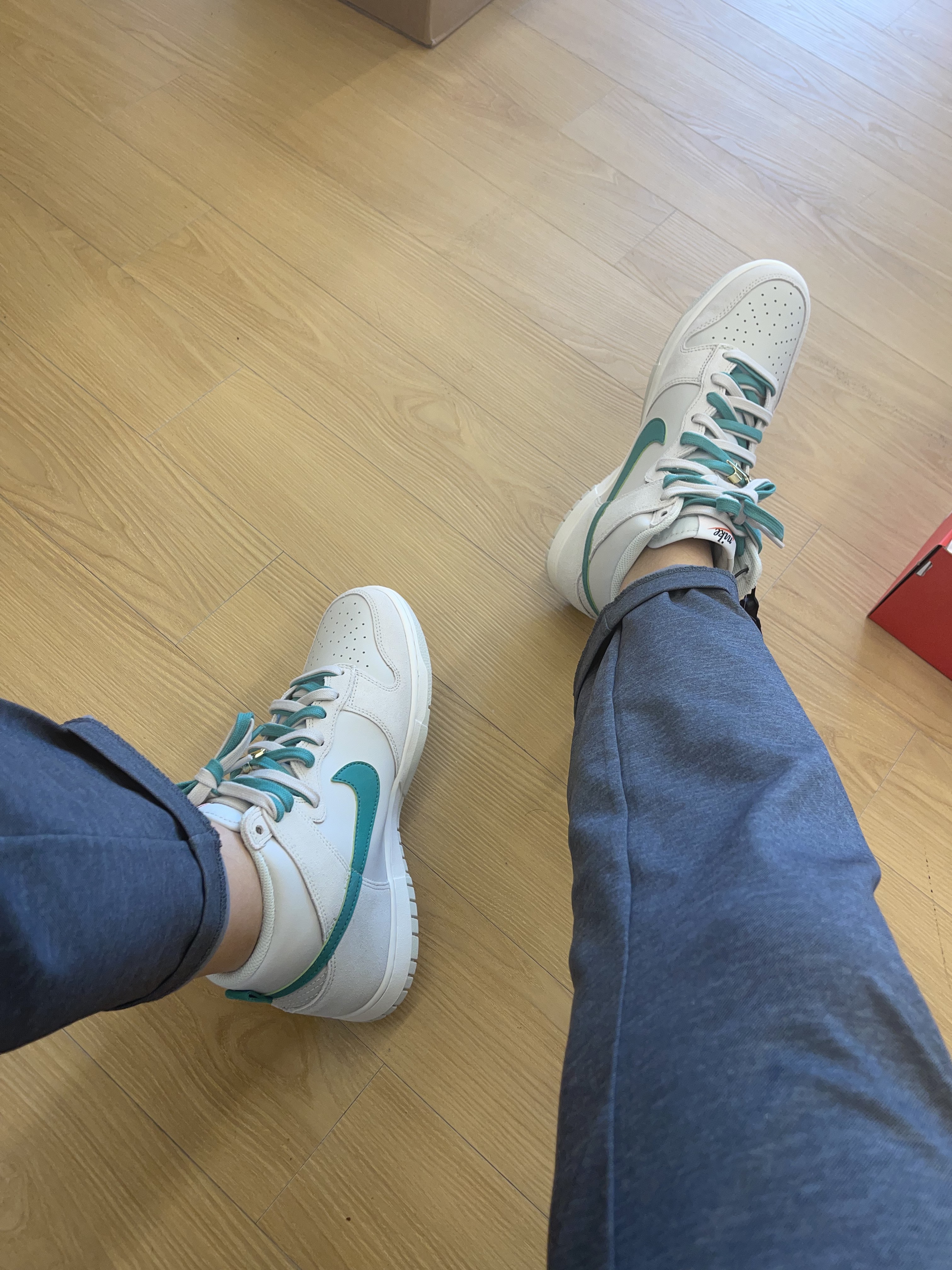 Nike Dunk High SE First Use Sail 착용 스타일 - 4