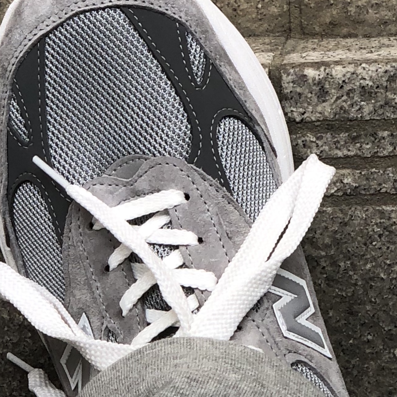 New Balance 993 Made in USA Grey - 2E Wide 착용 스타일