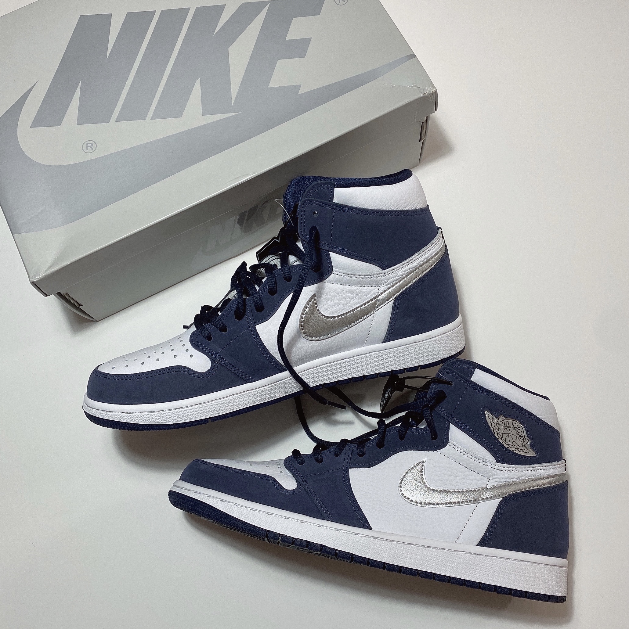Jordan 1 Retro High OG CO.JP Midnight Navy 착용 스타일