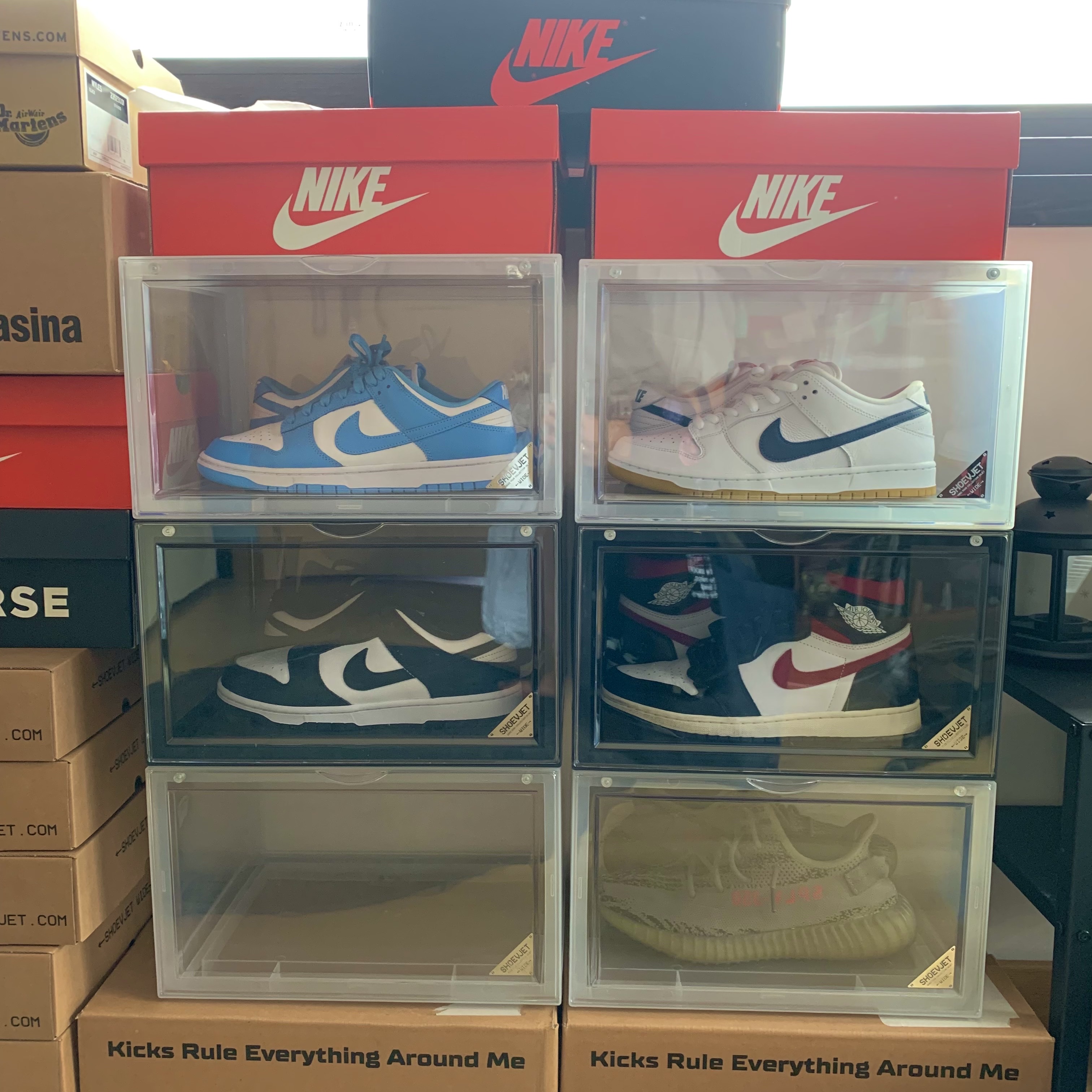 Nike SB Dunk Low Pro ISO Orange Label White Navy, Adidas Yeezy Boost 350 V2 Beluga 2.0 착용 스타일 - 4