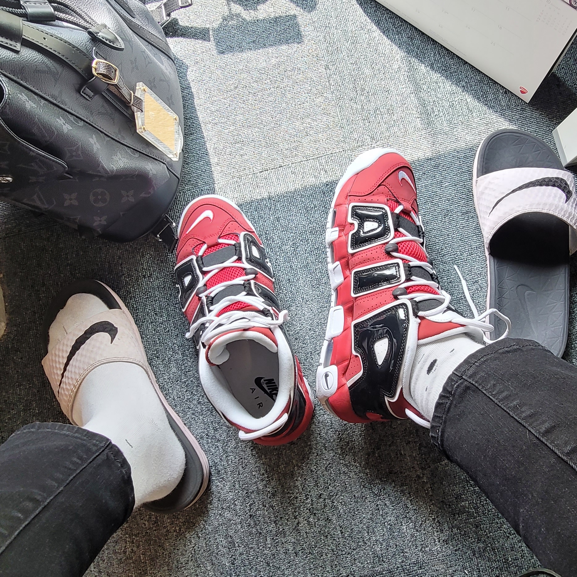 Nike Air More Uptempo 96 Bulls 2017 착용 스타일