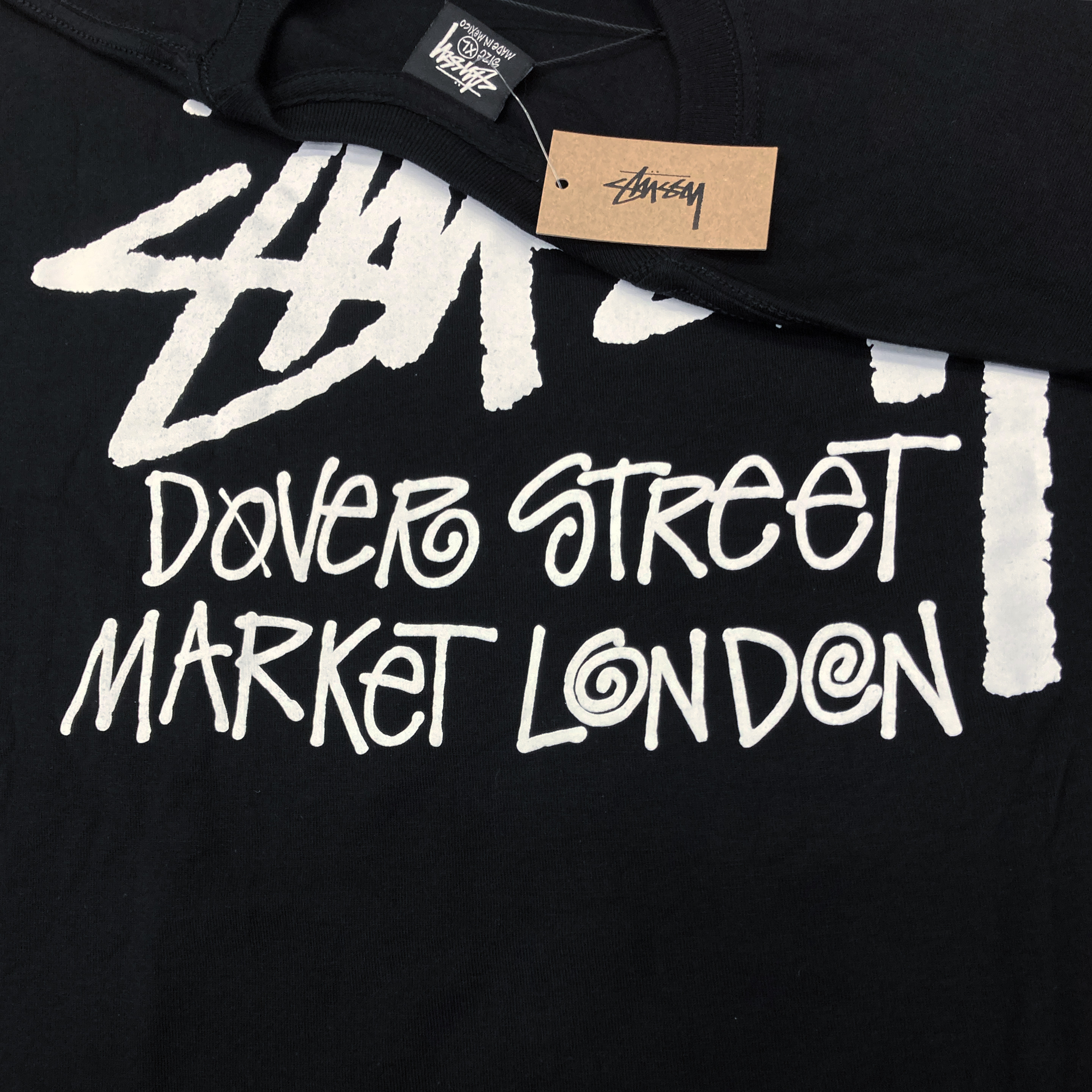 Stussy Stock DSM London LS T-Shirt Black 착용 스타일