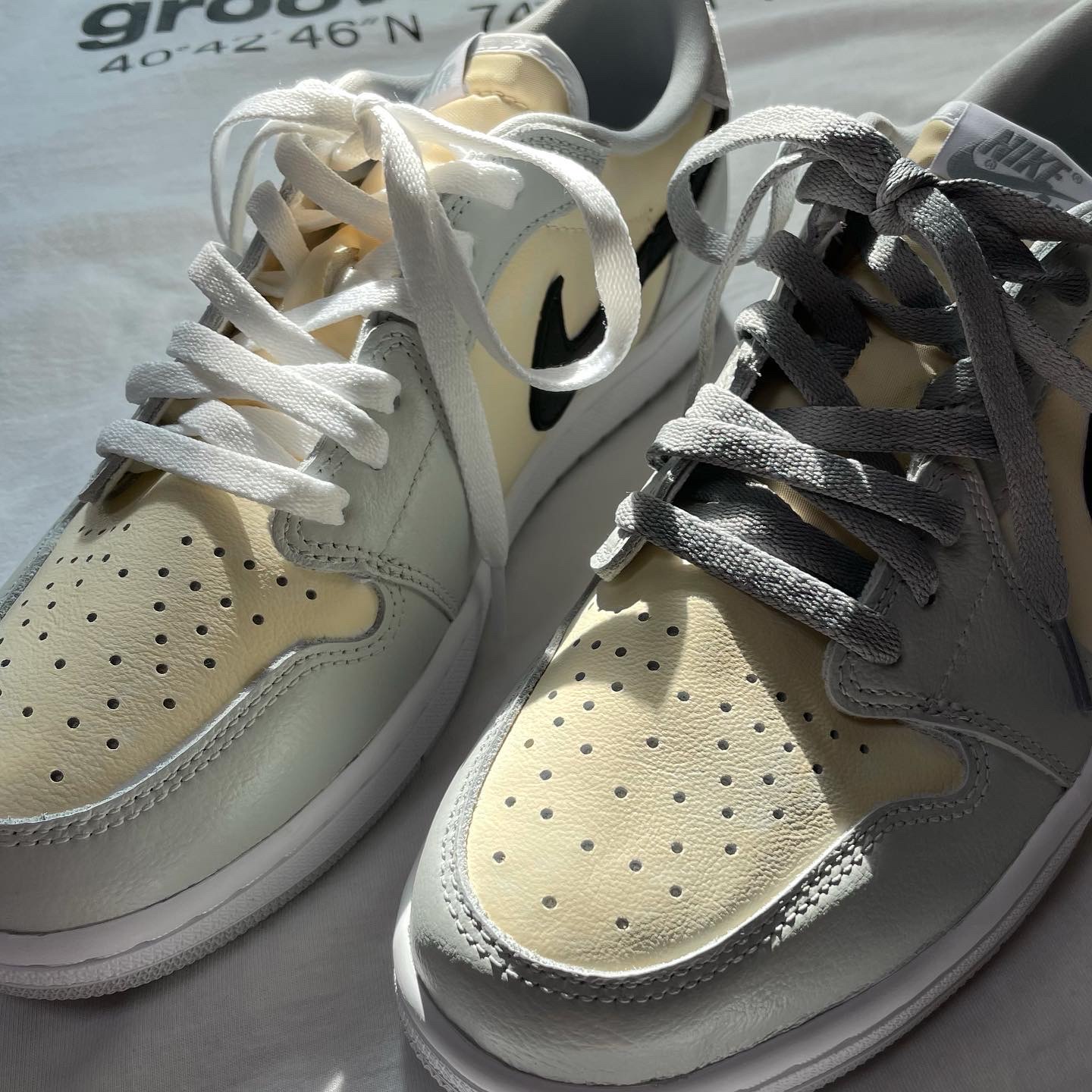 Jordan 1 Low OG Neutral Grey, (W) Jordan 1 Low OG Neutral Grey 착용 스타일 - 1
