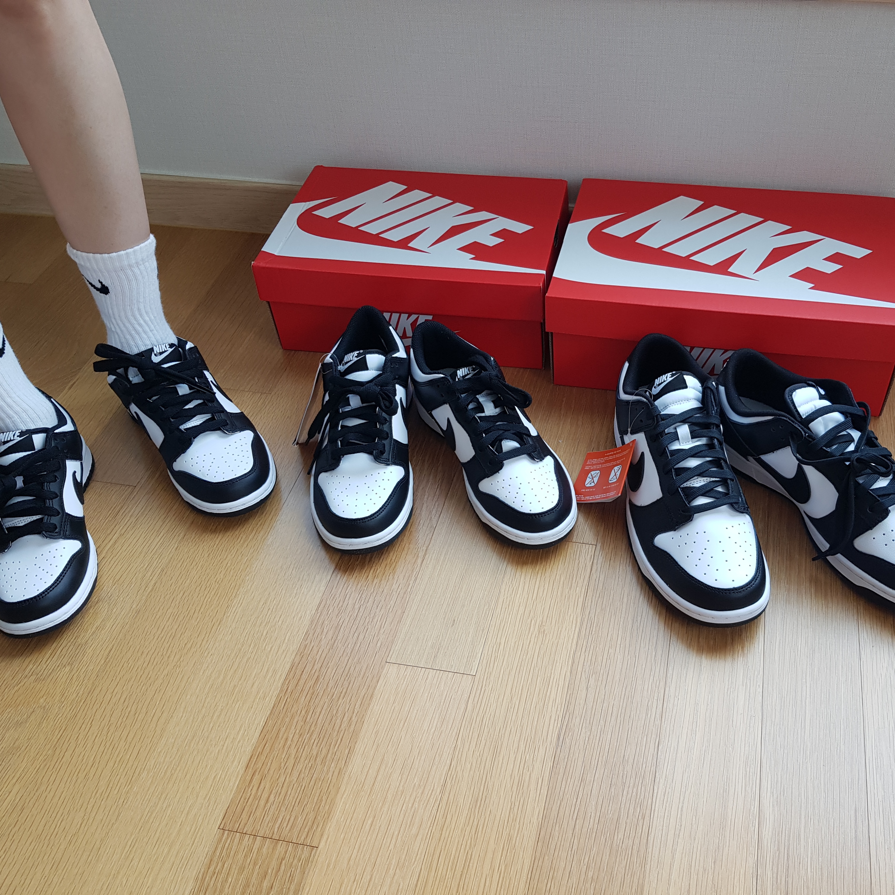 (GS) Nike Dunk Low Black, Nike Dunk Low Retro Black 착용 스타일