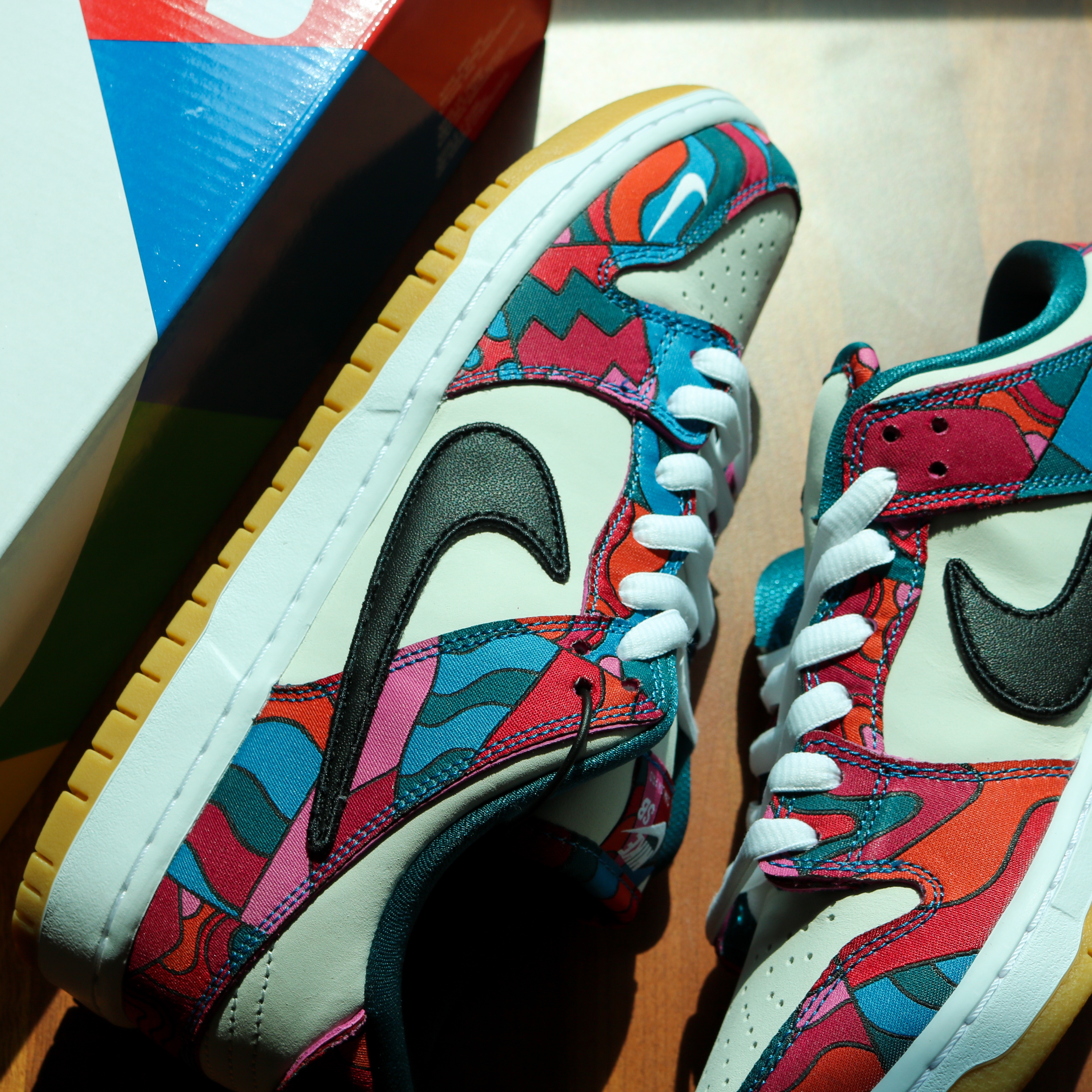 Nike x Parra SB Dunk Low Pro Abstract Art 착용 스타일