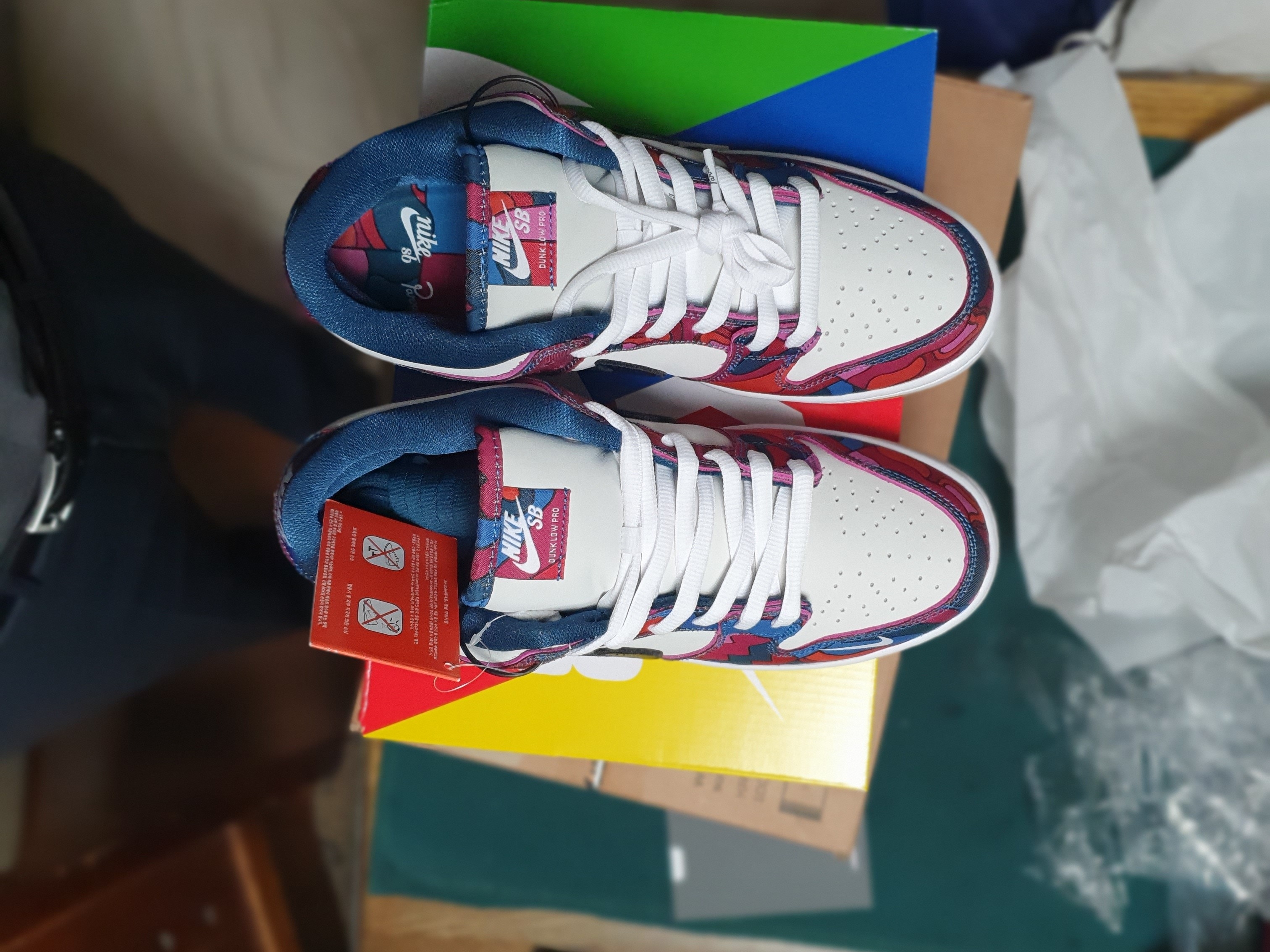 Nike x Parra SB Dunk Low Pro Abstract Art 착용 스타일 - 4